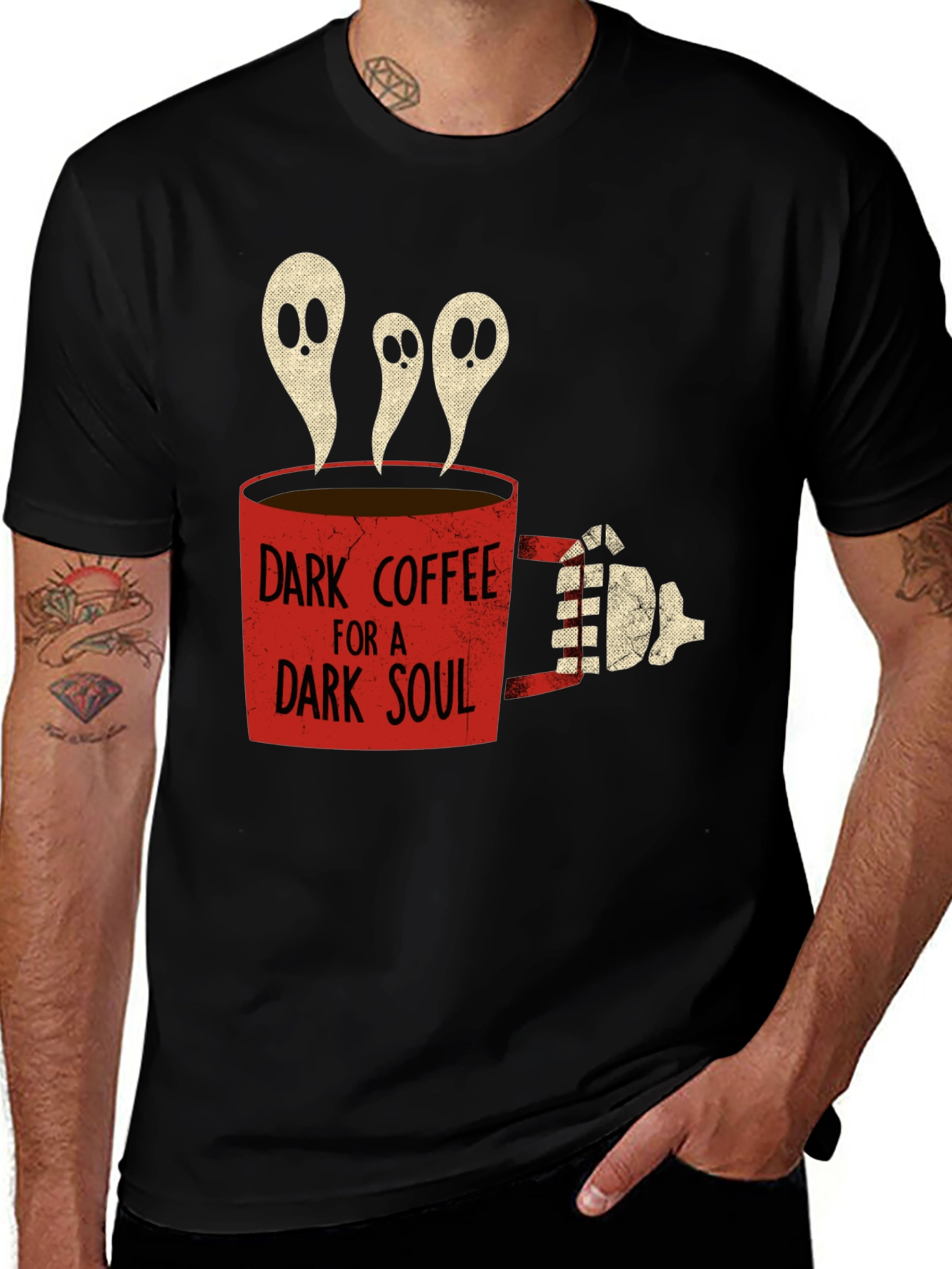 Variant 21 of Dark Coffee For A Dark Soul T-Shirt