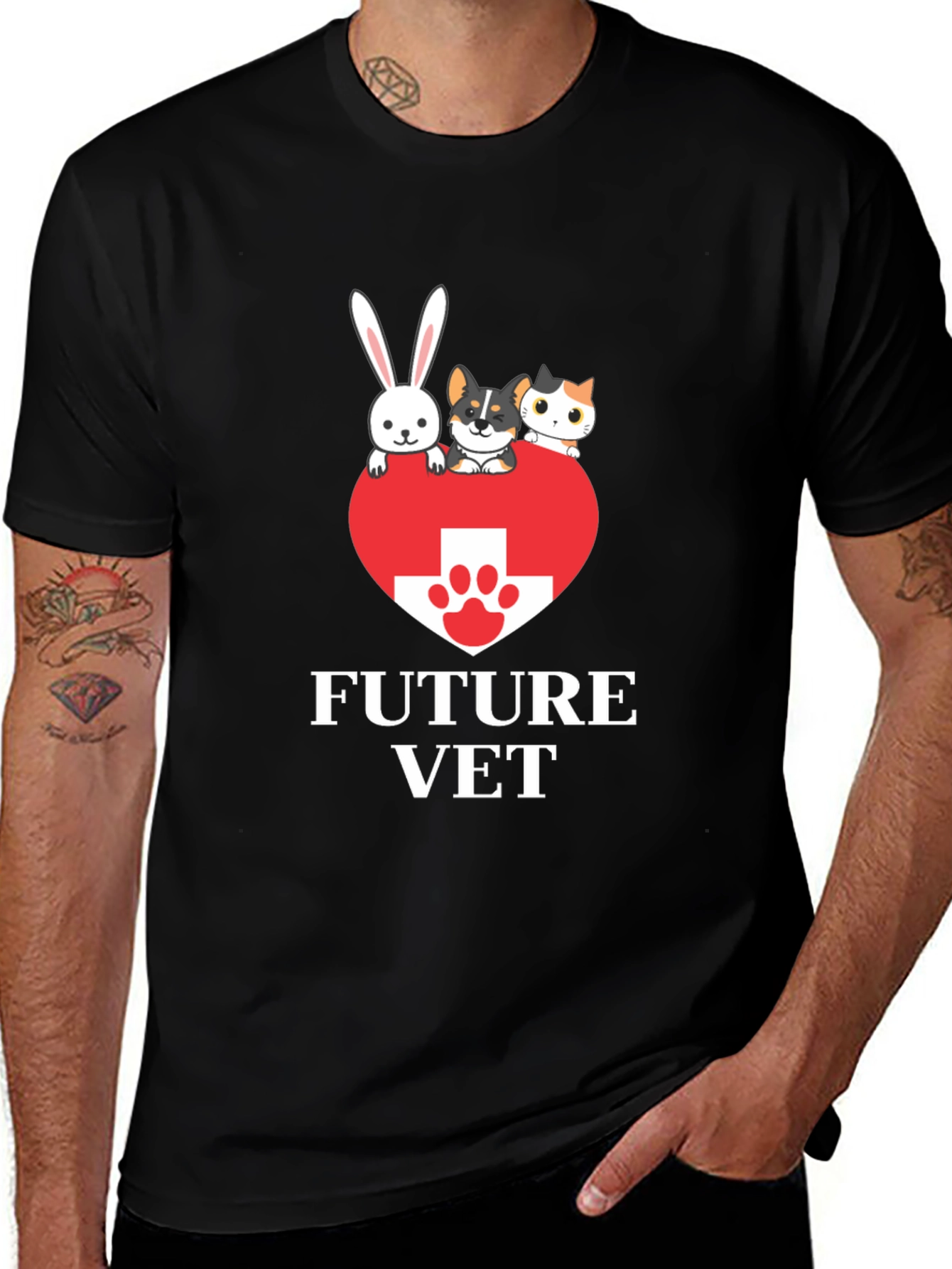 Variant 9 of Future Vet T-Shirt Cute Animal Lover Tee