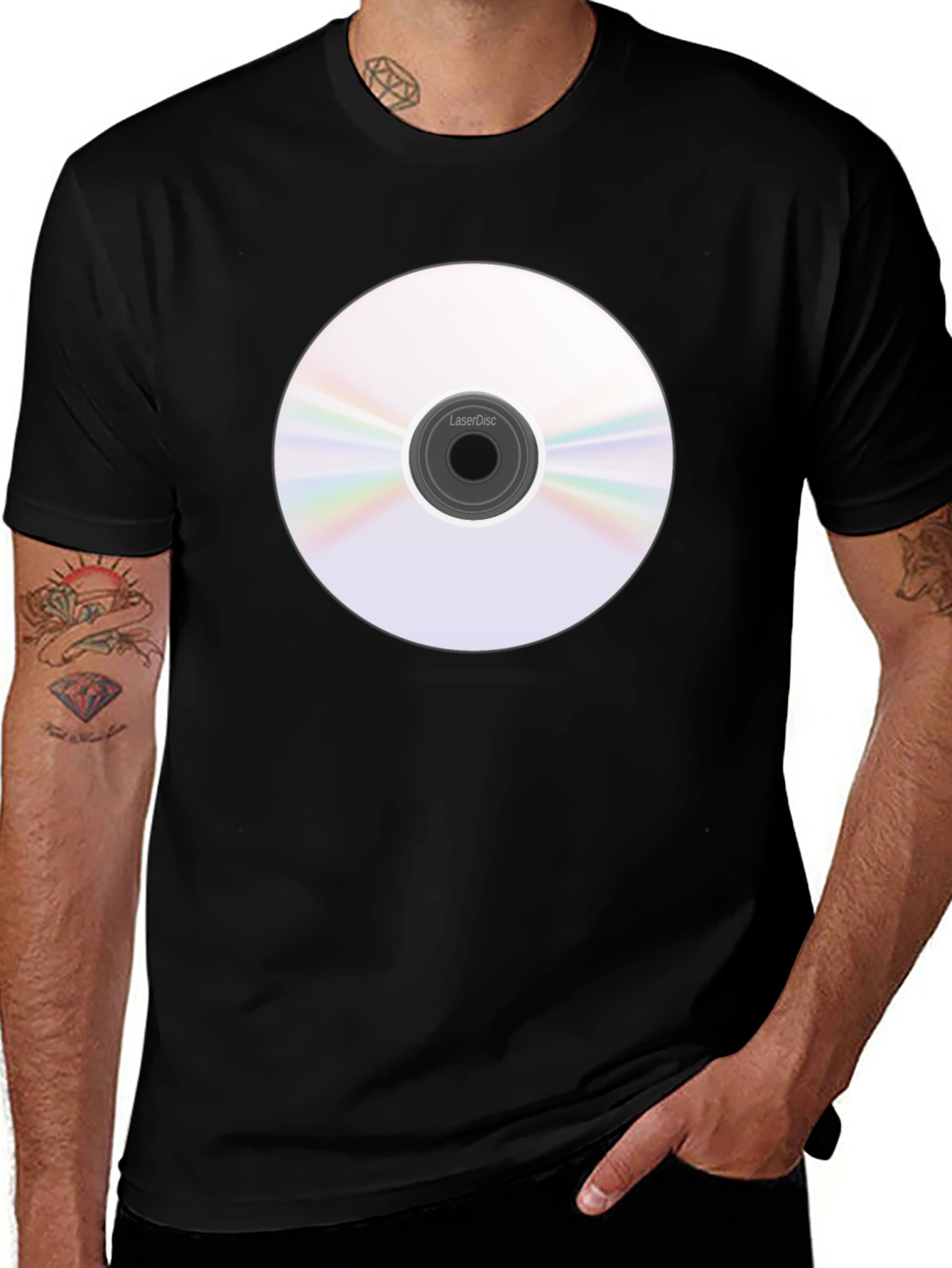 Variant 23 of LaserDisc Graphic Tee - Retro Tech Style