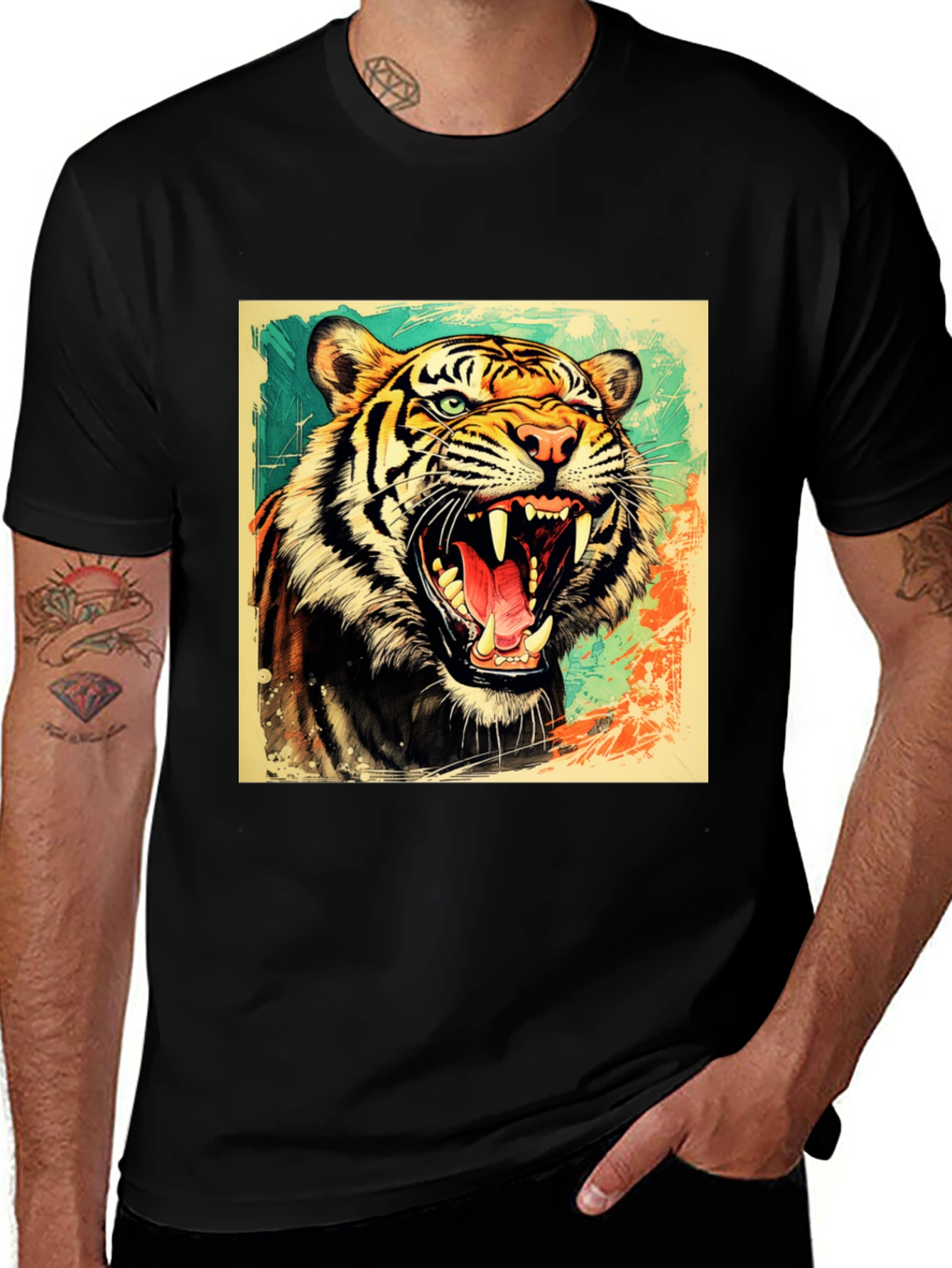 Variant 22 of Roaring Tiger Graphic T-Shirt - Bold Wildlife Tee