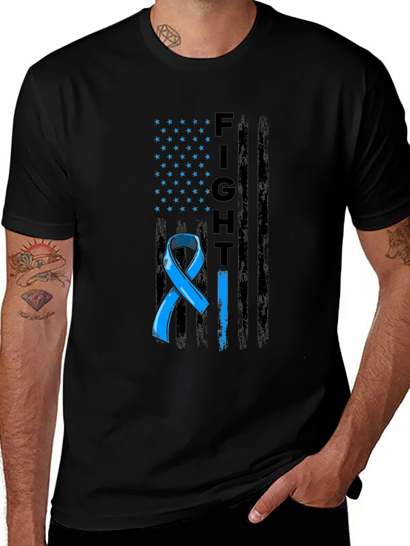 Fight Cancer Awareness Ribbon T-Shirt