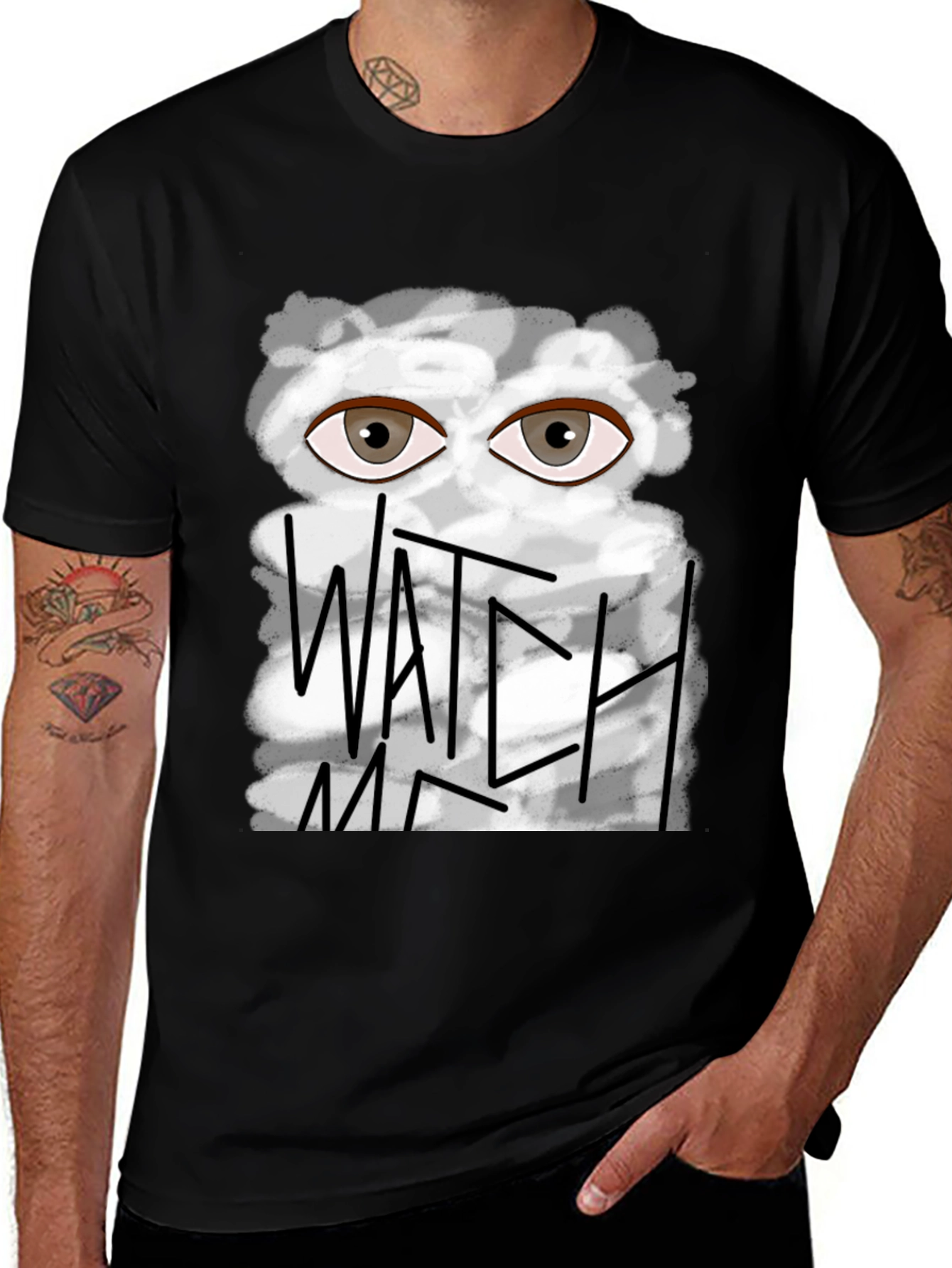 Variant 23 of Watch Me Graphic Print Tee