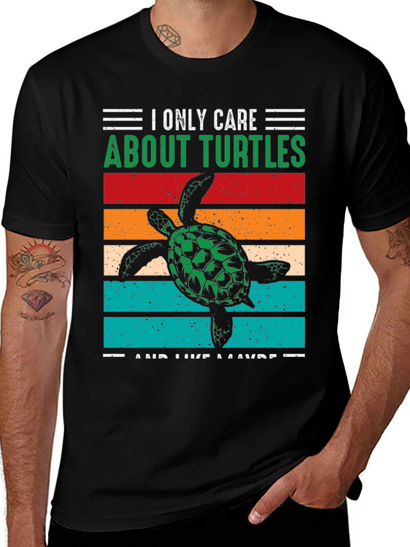 Variant 20 of I Only Care About Turtles Graphic T-Shirt