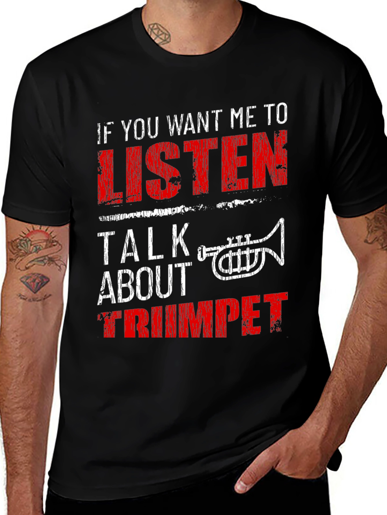 Variant 5 of Trumpet Lover T-Shirt - If You Want Me To Listen