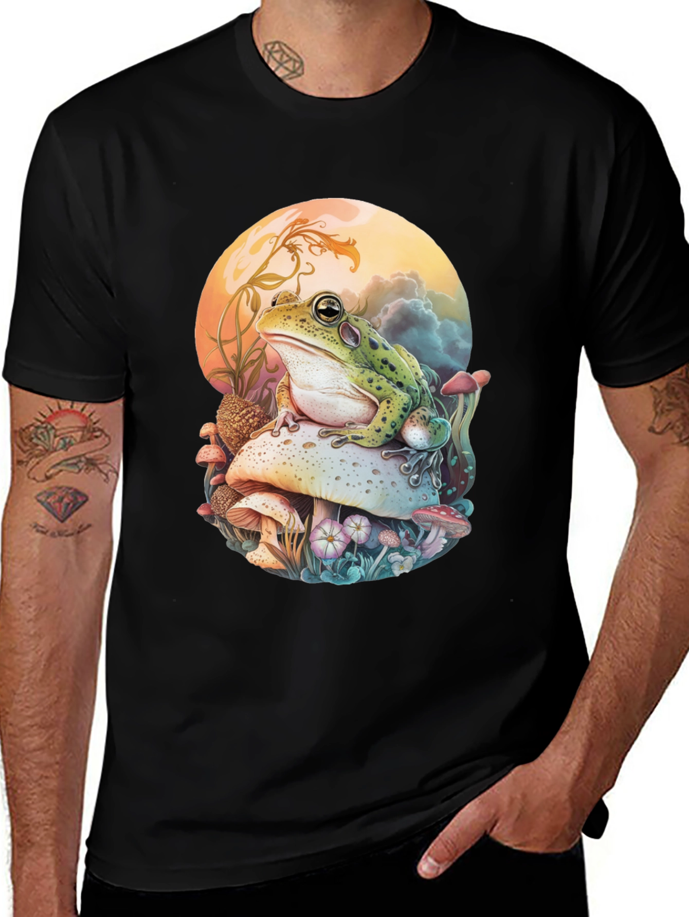 Variant 18 of Frog on Mushroom Graphic Tee