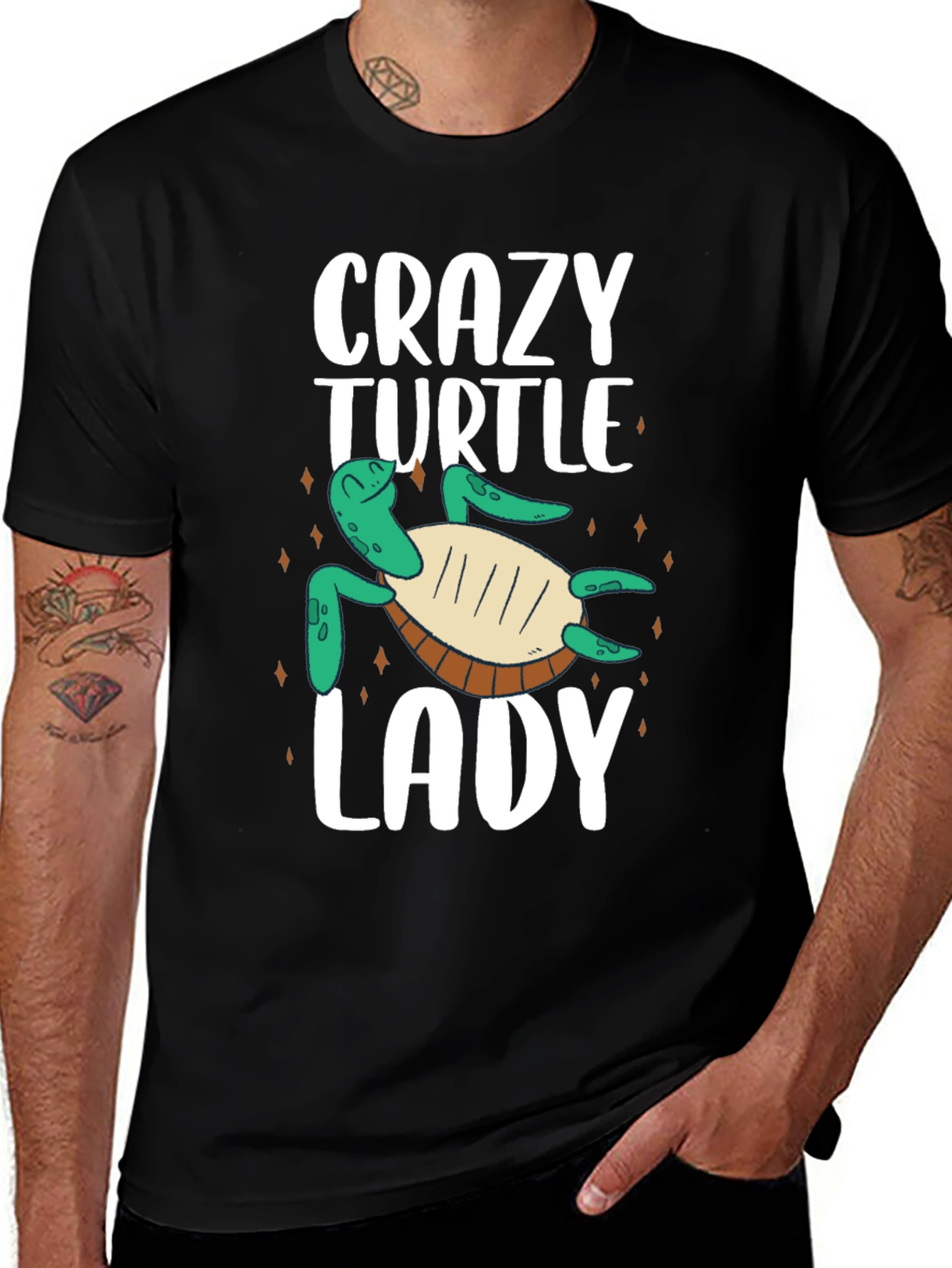 Variant 15 of Crazy Turtle Lady T-Shirt