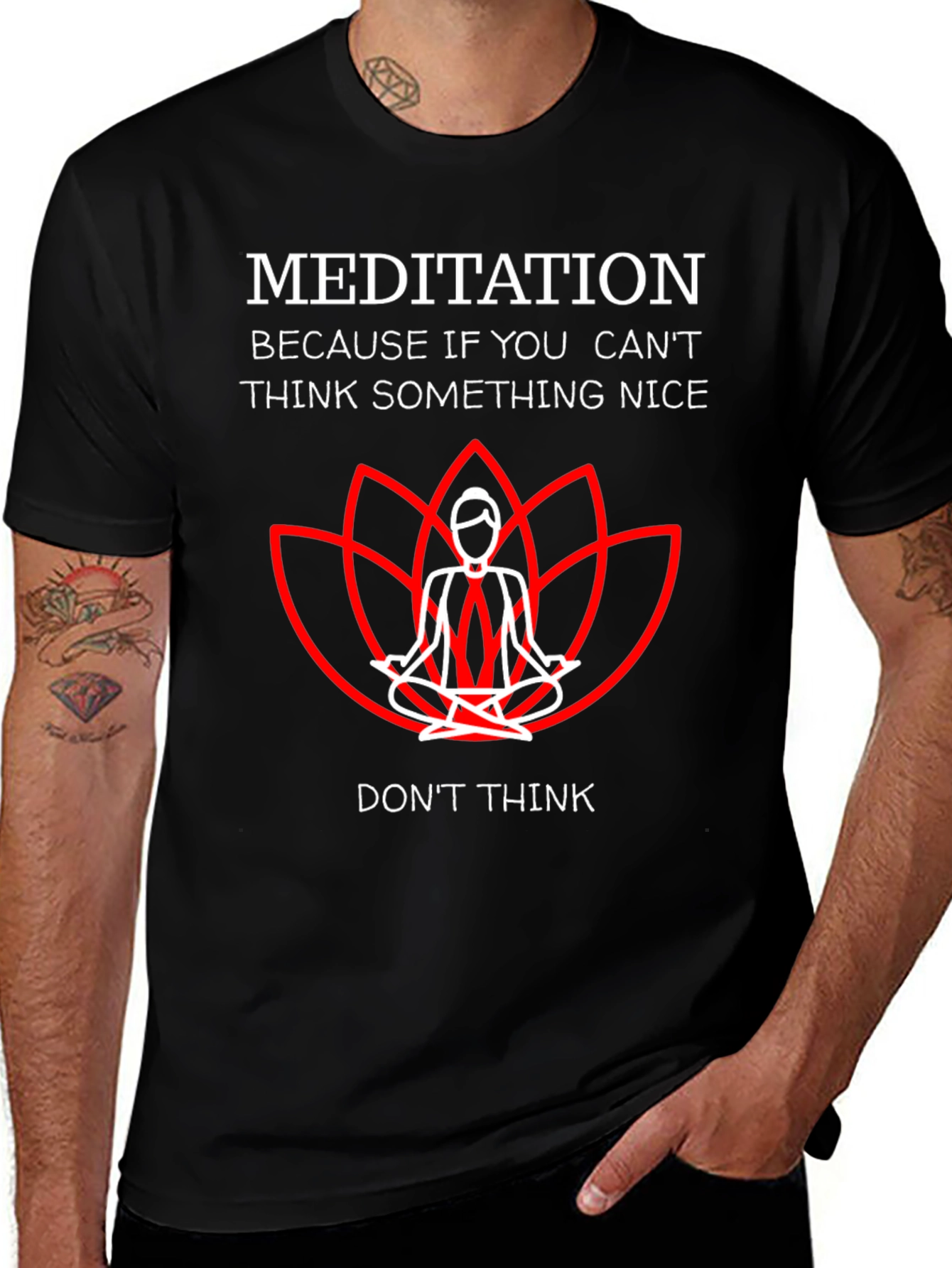 Variant 18 of Meditate Humor T-Shirt - Funny Meditation Gift