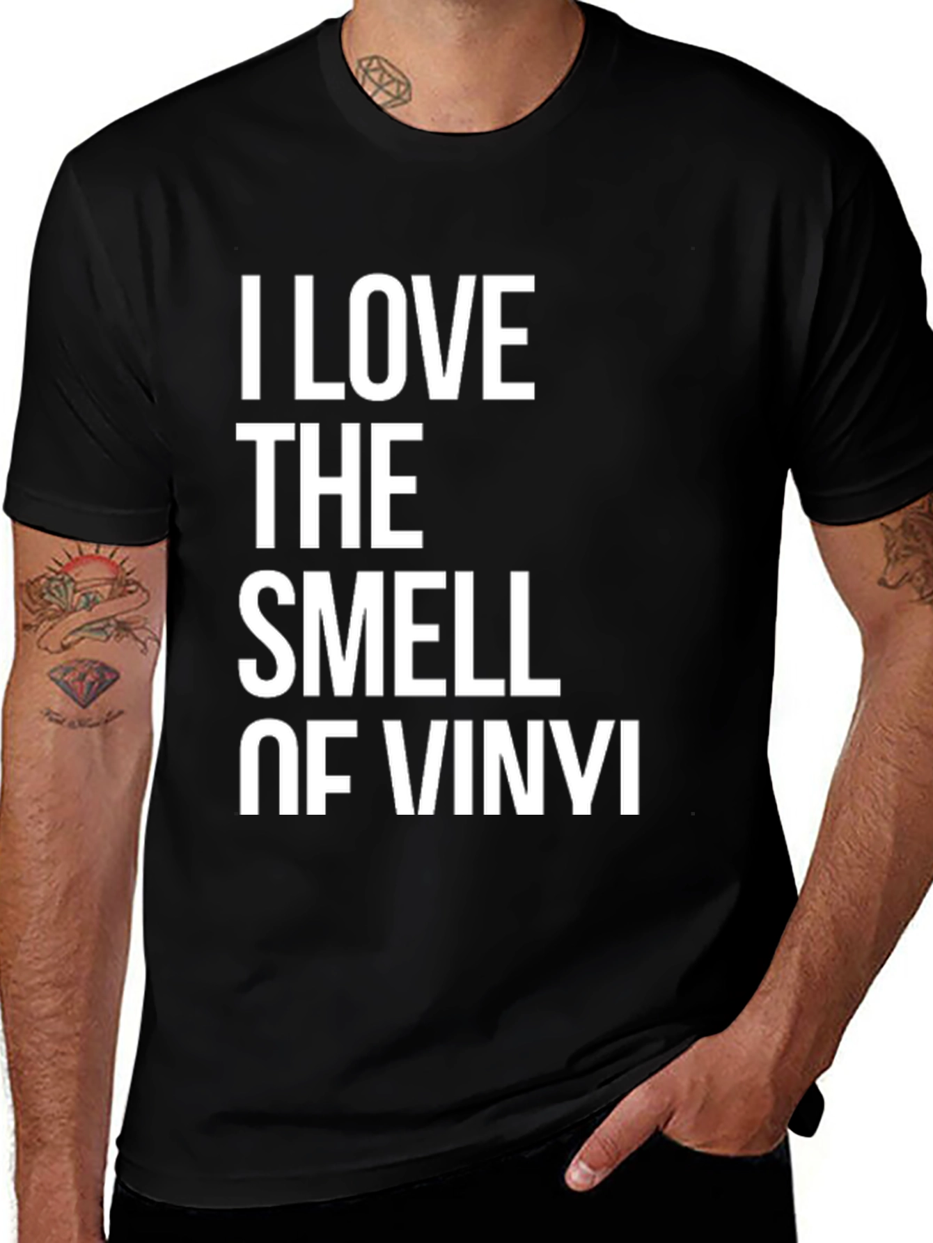 Variant 7 of I Love the Smell of Vinyl T-Shirt - Music Lover Tee