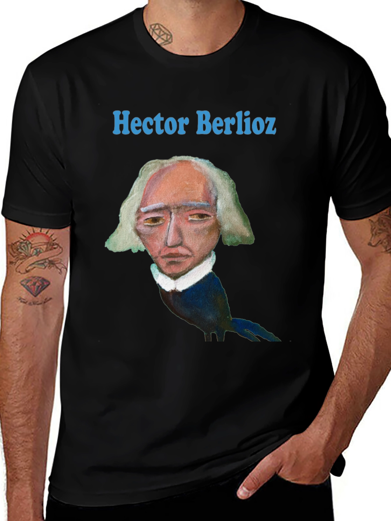 Variant 14 of Hector Berlioz Graphic Tee - Music Composer T-Shirt