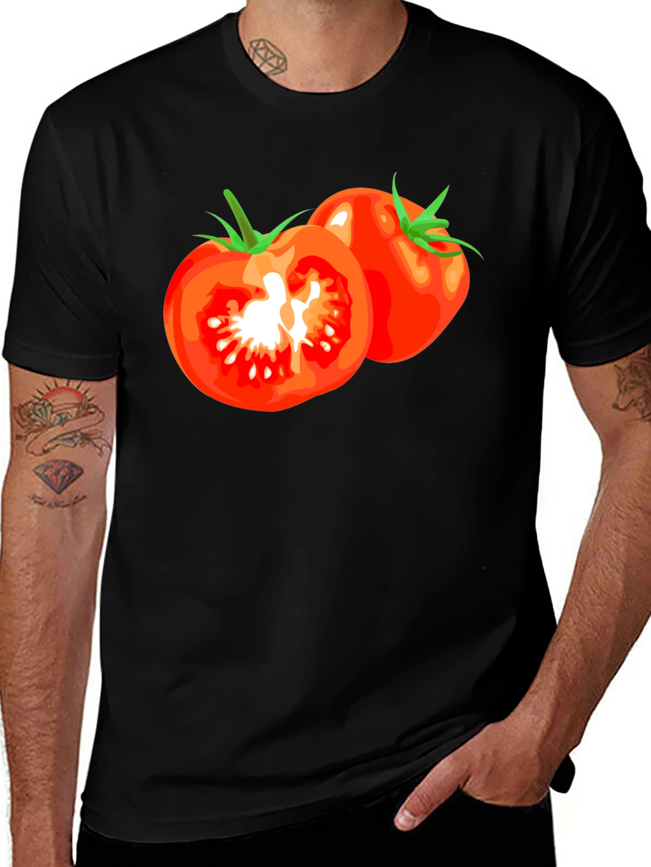 Variant 5 of Tomato Graphic T-Shirt - Fresh & Fun Design!