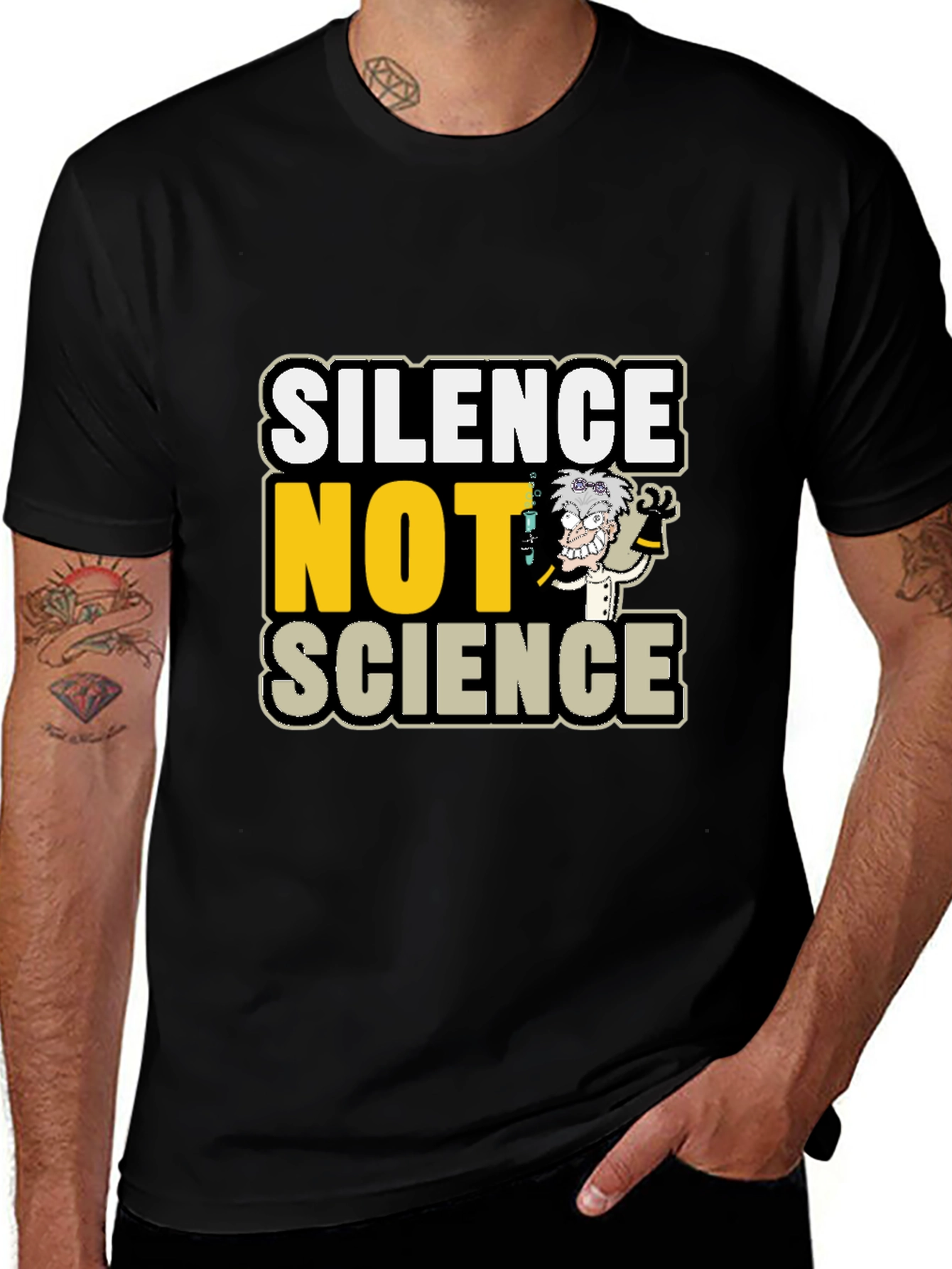 Variant 28 of Silence Not Science T-Shirt