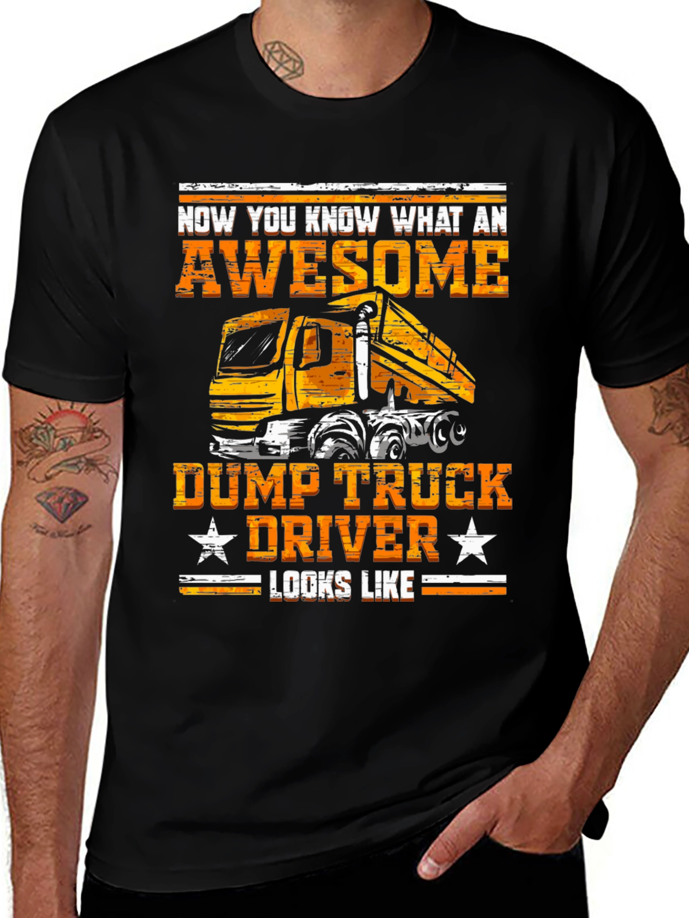 Variant 12 of Awesome Dump Truck Driver T-Shirt
