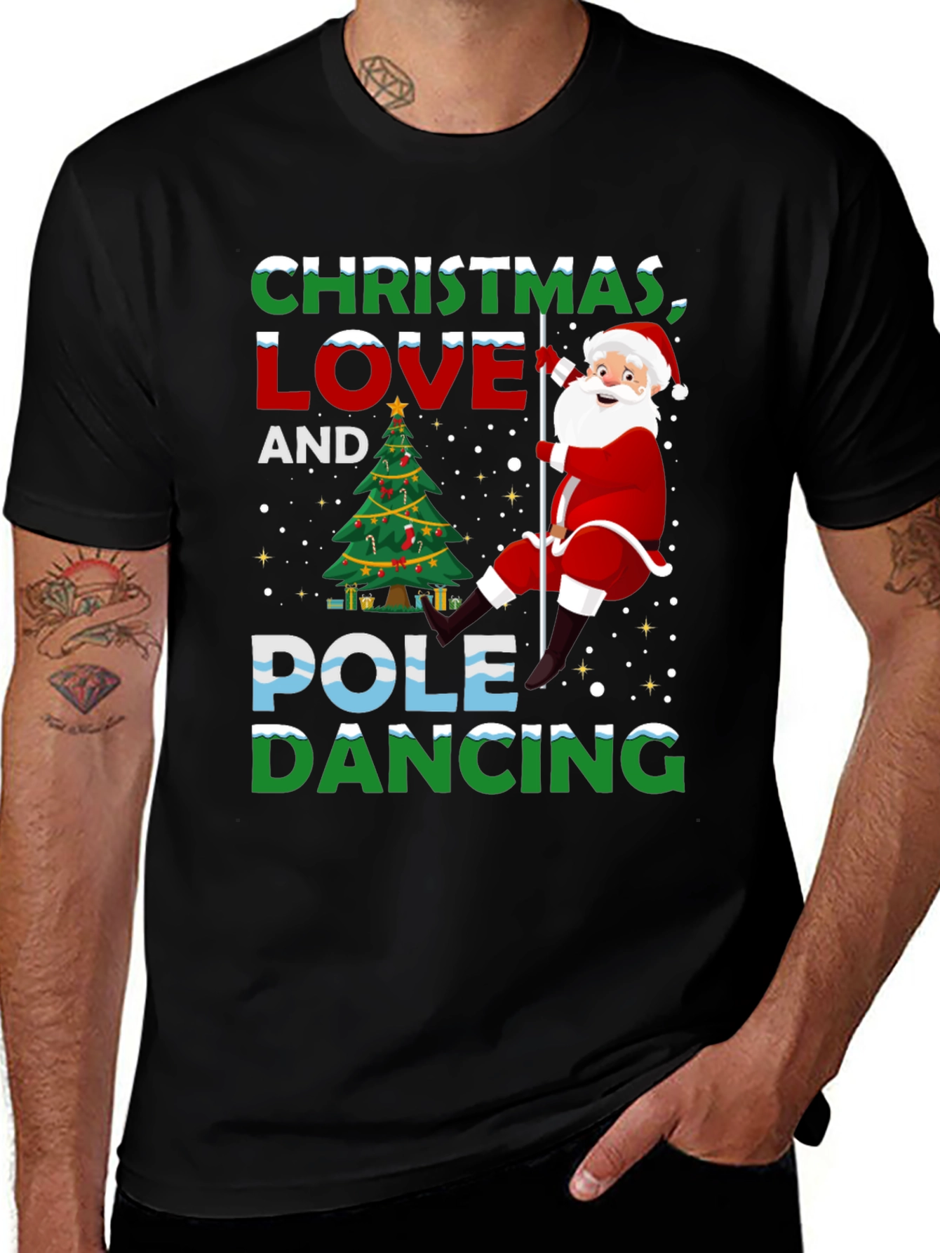 Christmas Pole Dancing T-Shirt