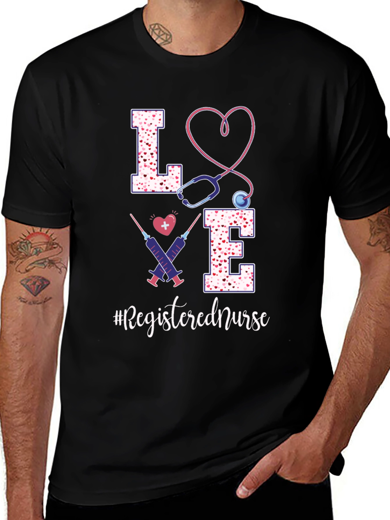 Variant 27 of LOVE Registered Nurse T-Shirt