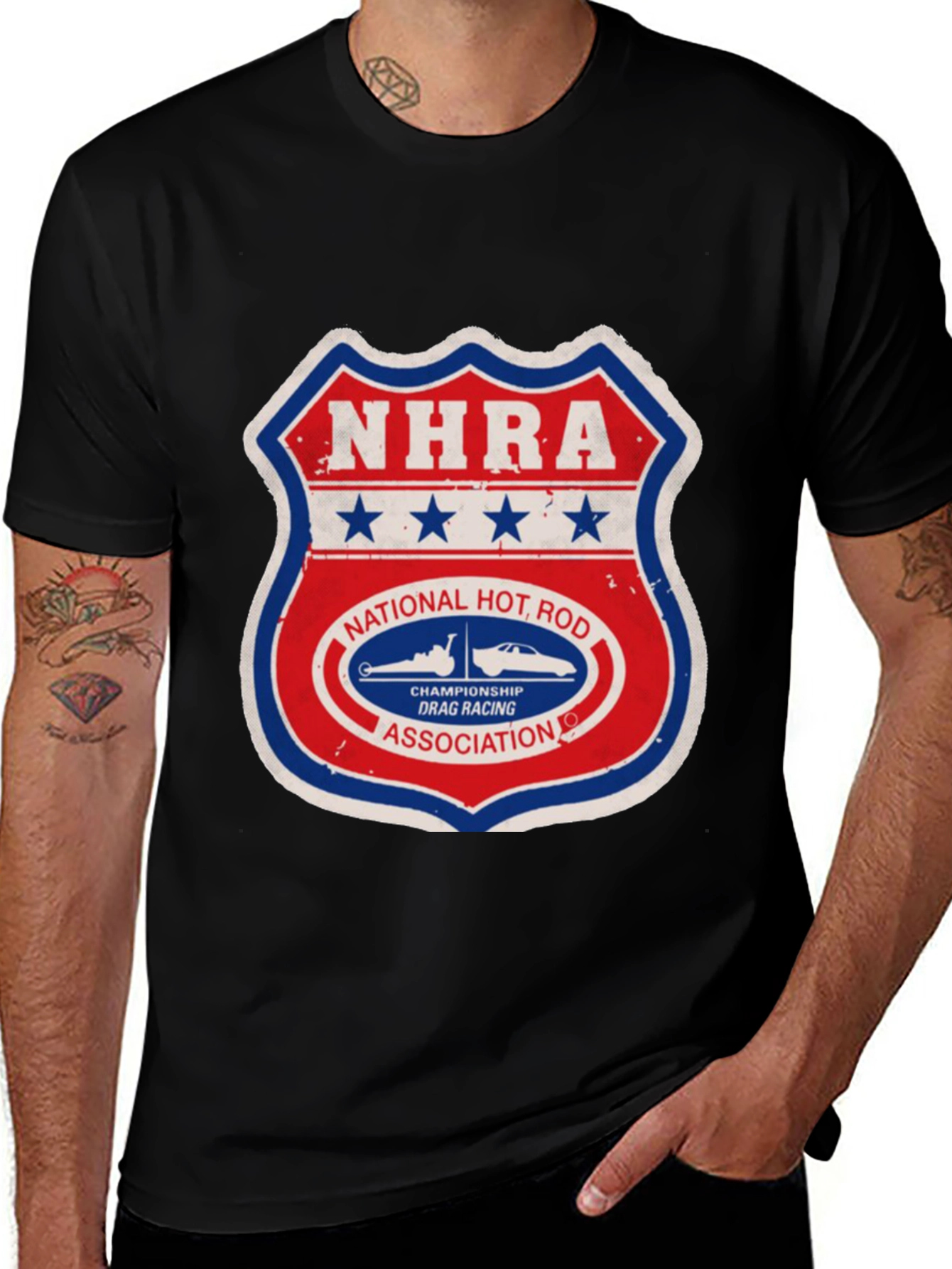 NHRA Hot Rod Drag Racing Graphic T-Shirt