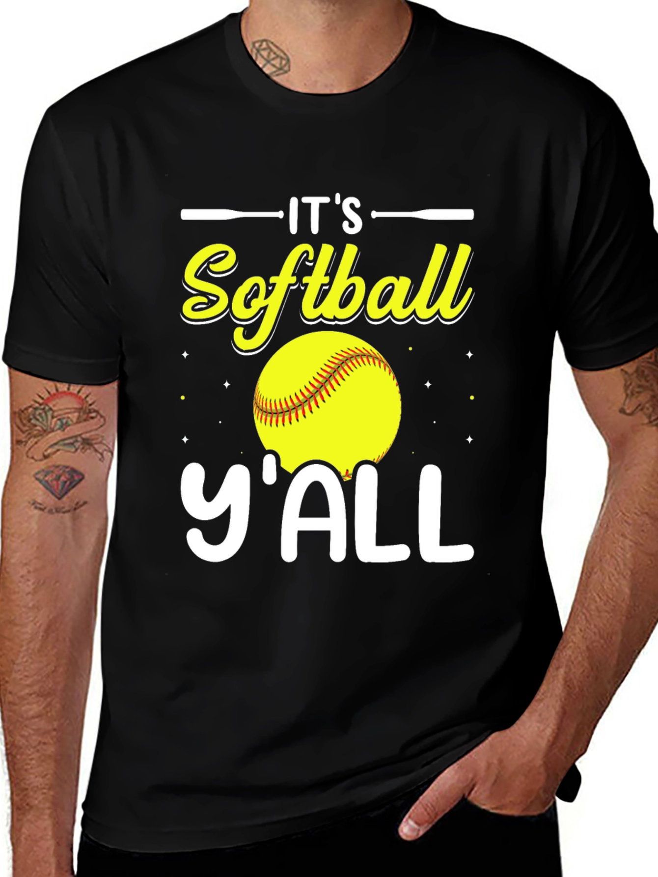 Variant 6 of It's Softball Y'all T-Shirt