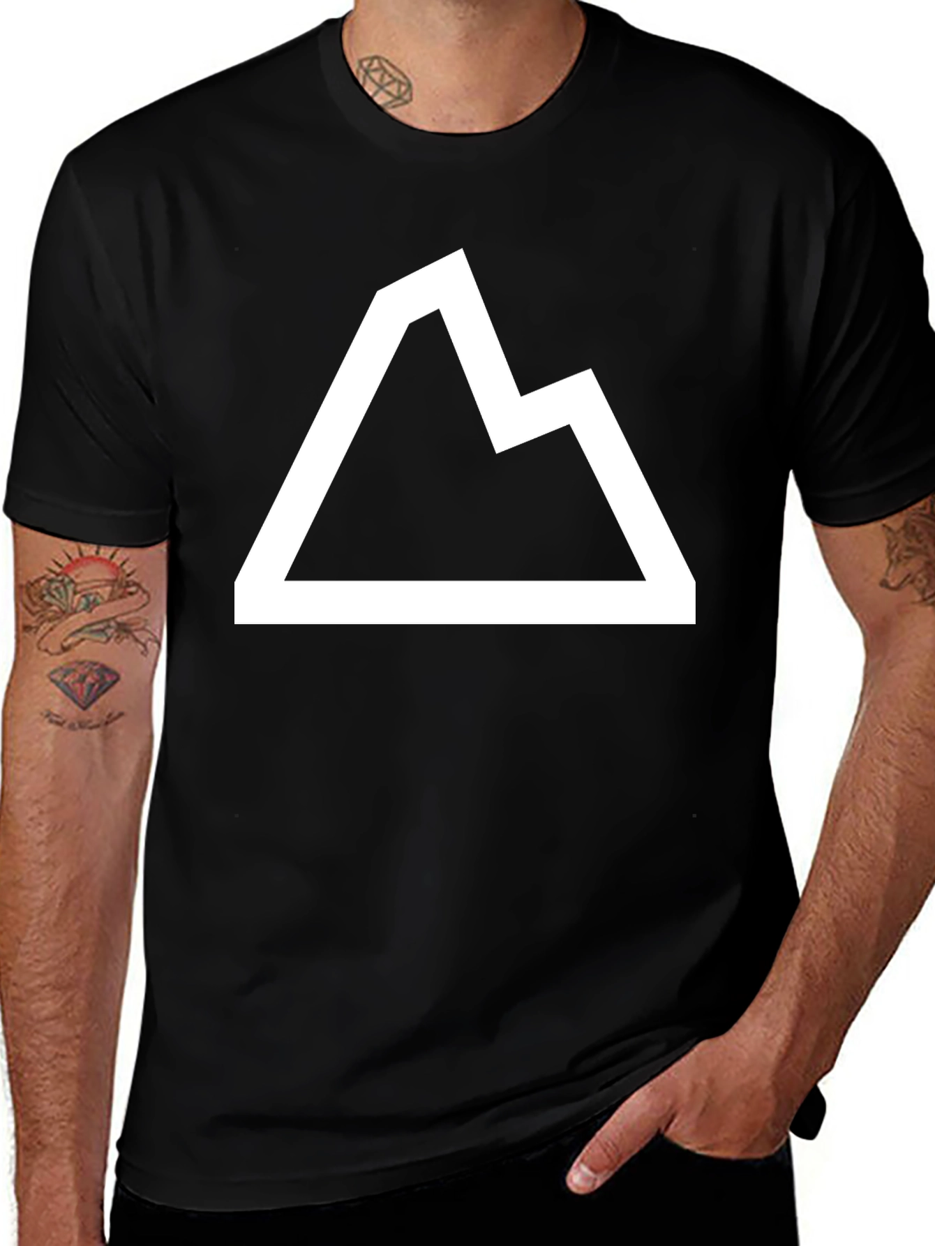 Variant 15 of Minimalist Mountain Graphic Tee
