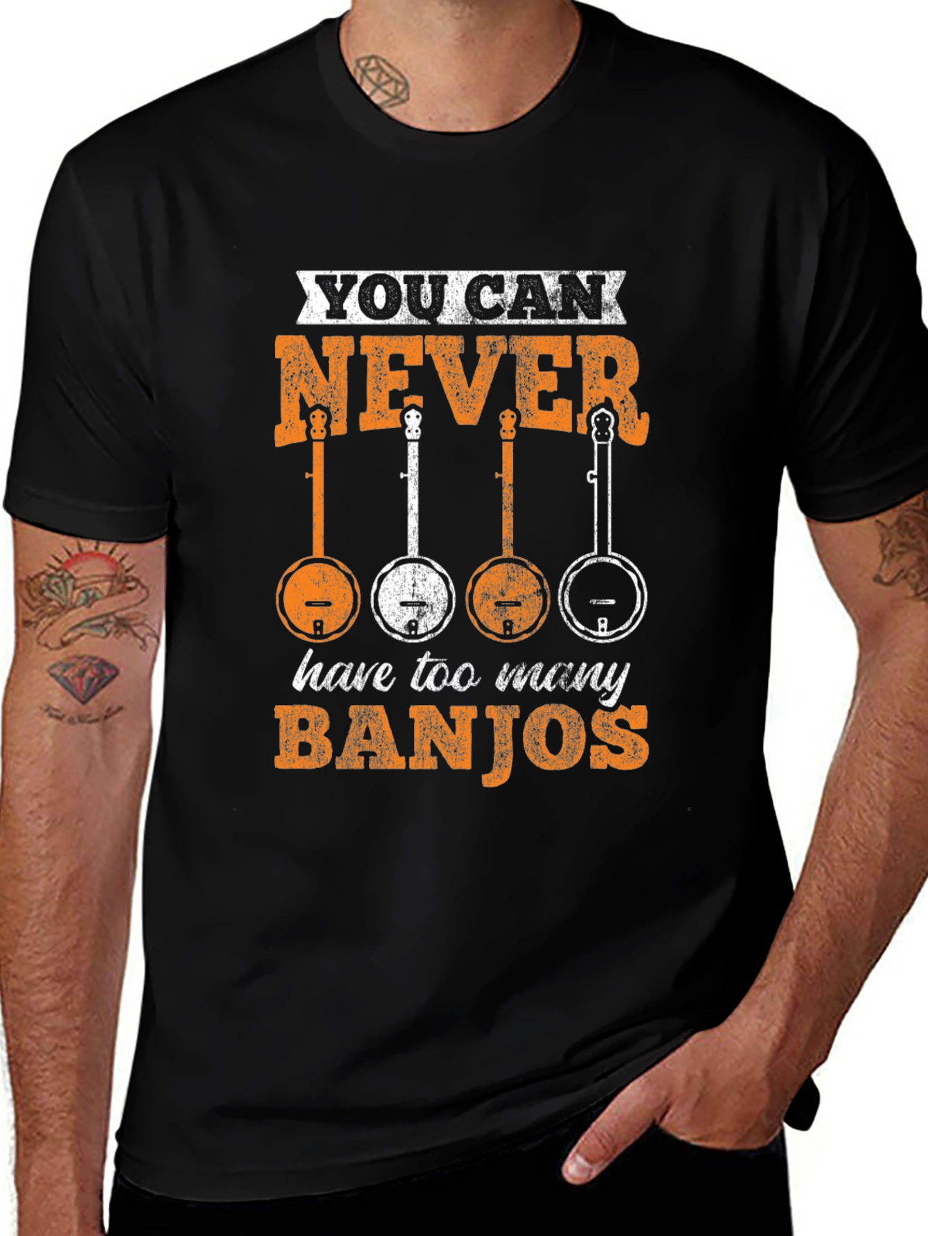 Variant 30 of You Can Never Have Too Many Banjos T-Shirt