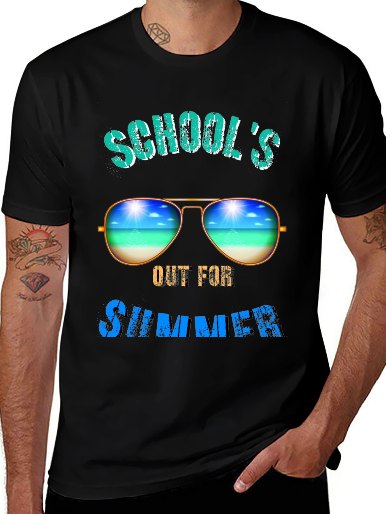 Variant 7 of School's Out For Summer Graphic T-Shirt