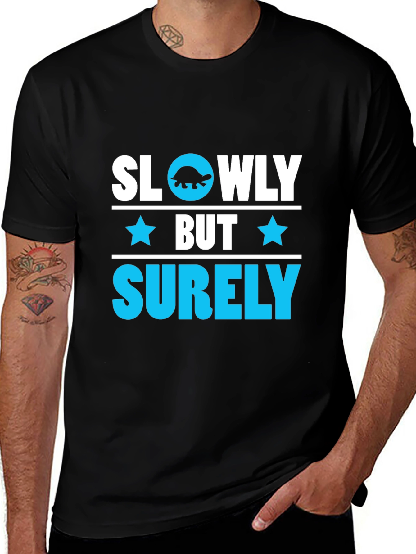 Variant 7 of Slowly But Surely Turtle Graphic T-Shirt