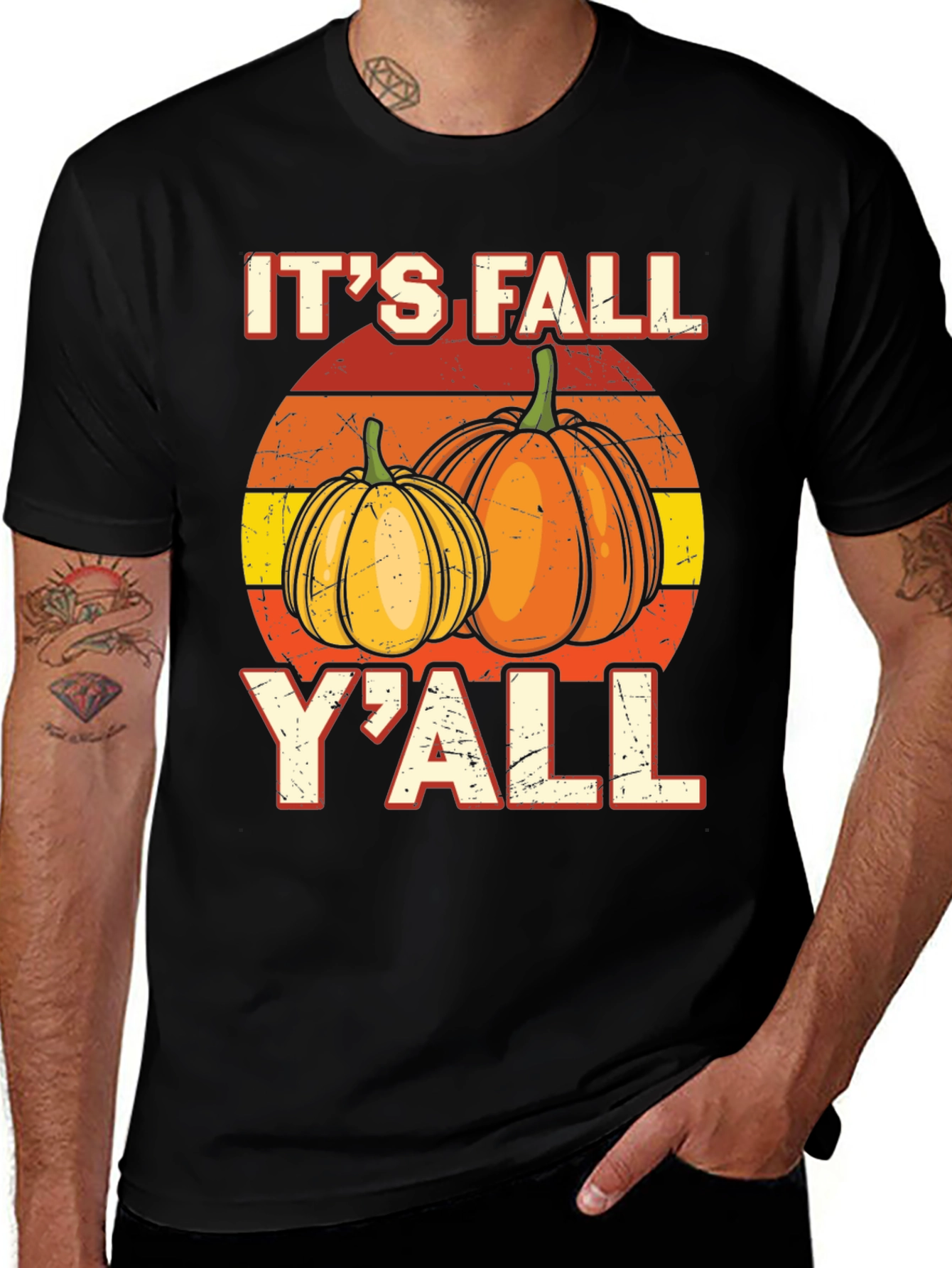 Variant 29 of It's Fall Y'all Pumpkin Graphic Tee
