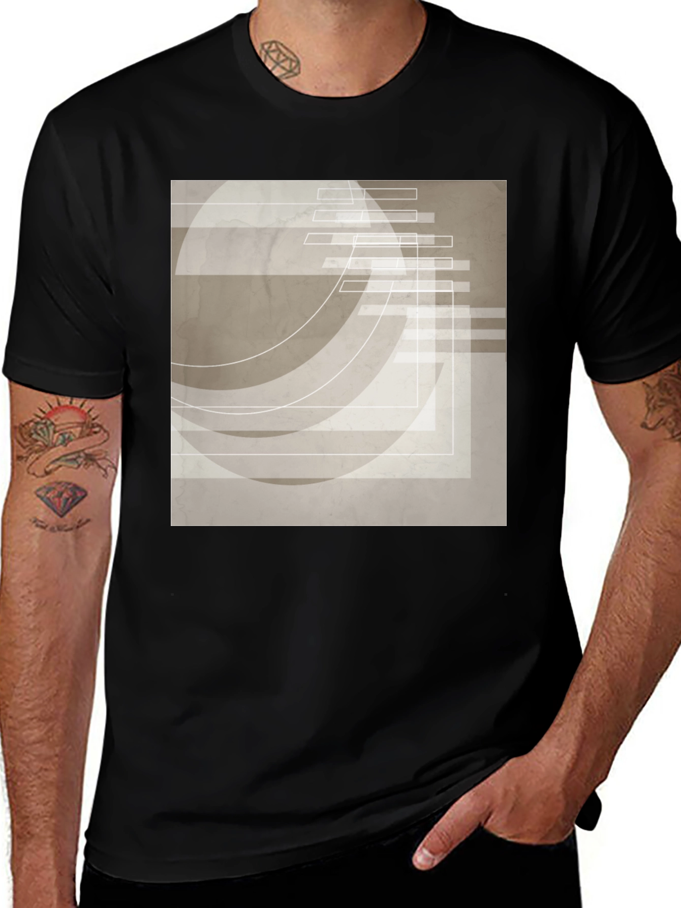 Variant 18 of Abstract Geometric T-Shirt