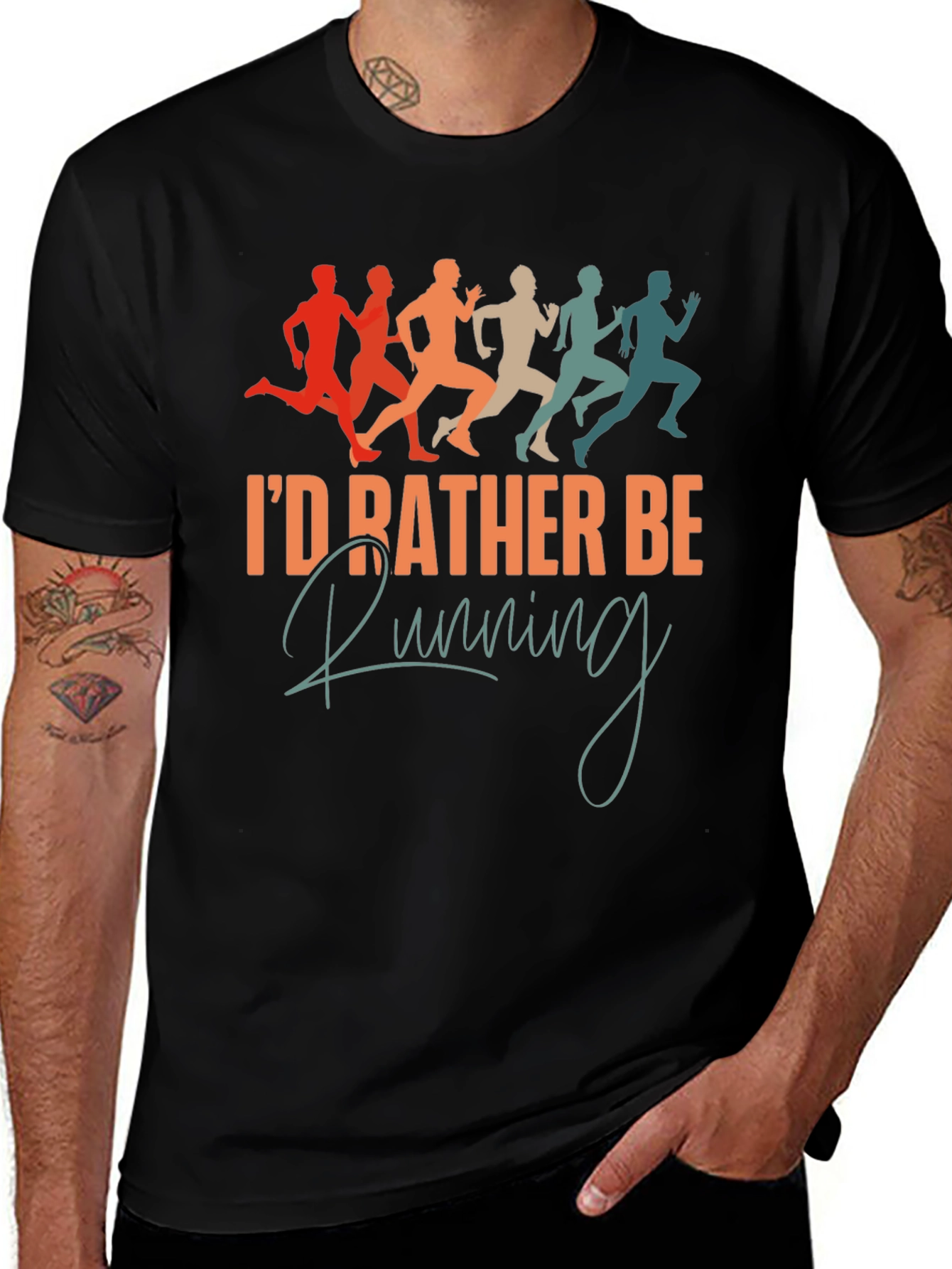 Variant 15 of I'd Rather Be Running Graphic T-Shirt