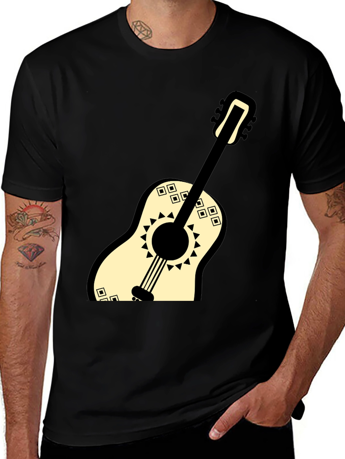 Variant 25 of Guitar Graphic Tee - Stylish Music Lover T-Shirt