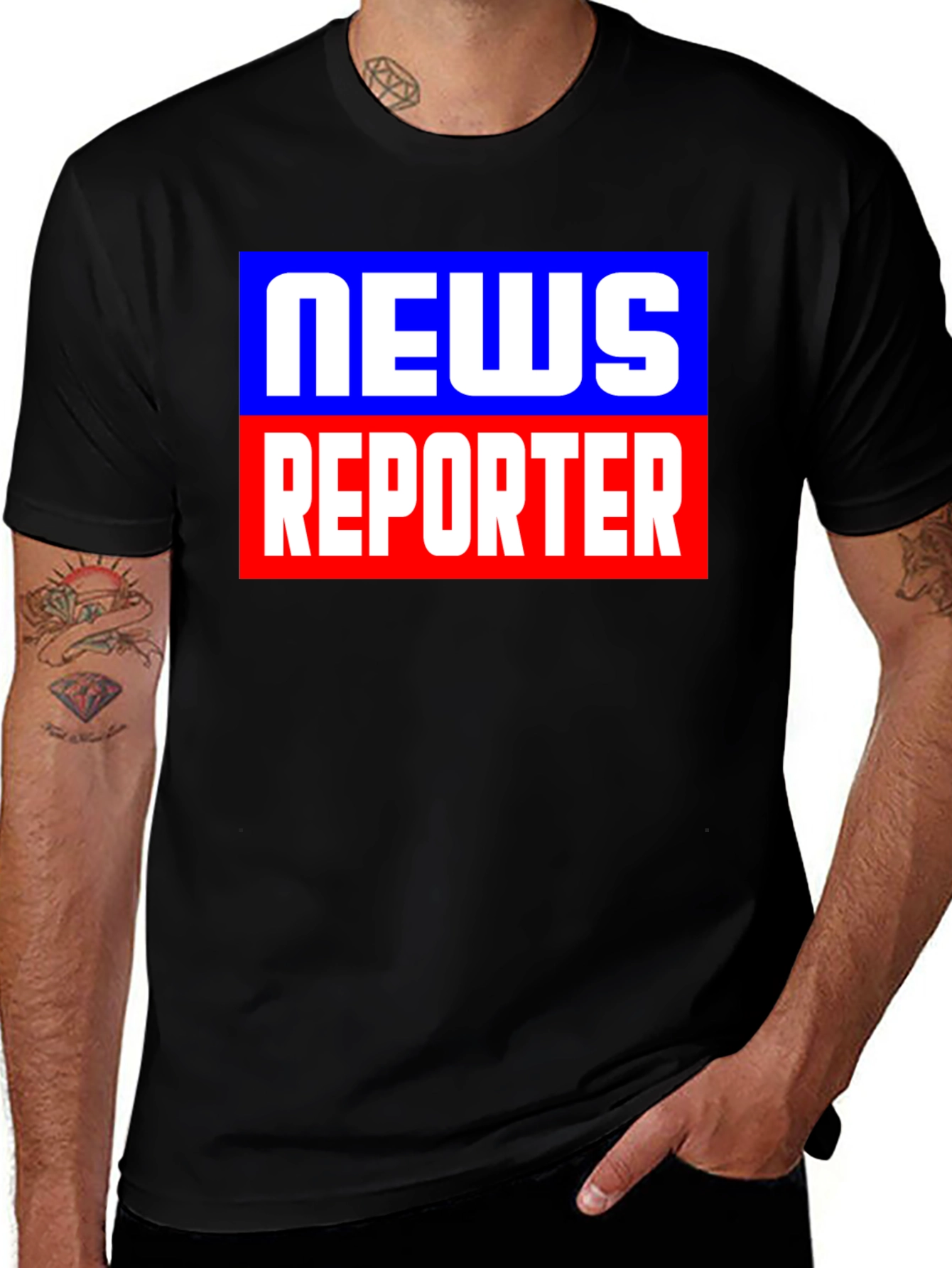 Variant 26 of News Reporter Tee - Classic Journalism Style