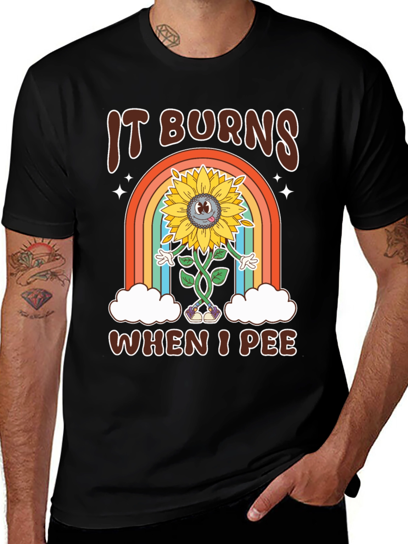Variant 28 of It Burns When I Pee Funny Graphic Tee