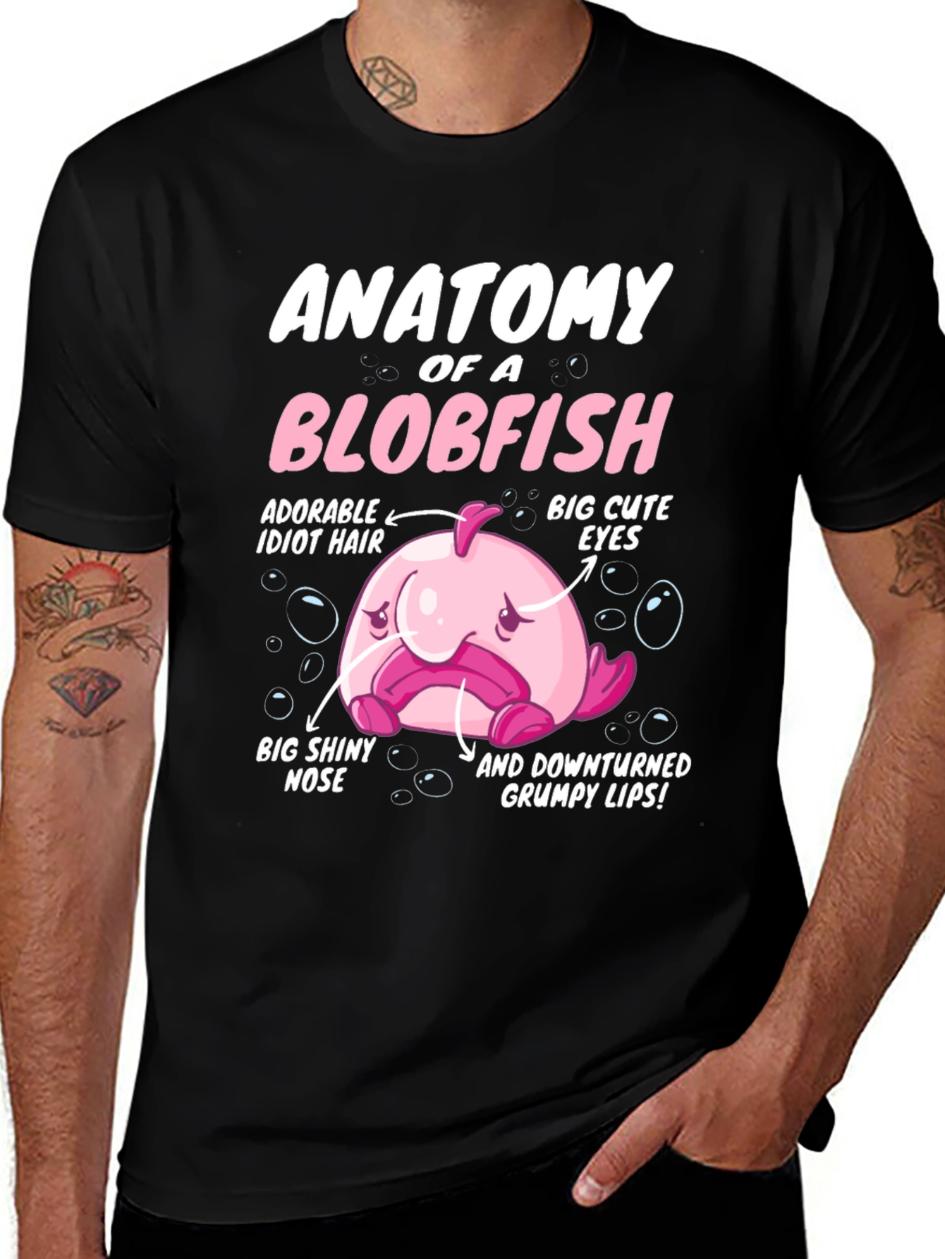 Variant 2 of Anatomy of a Blobfish Graphic T-Shirt