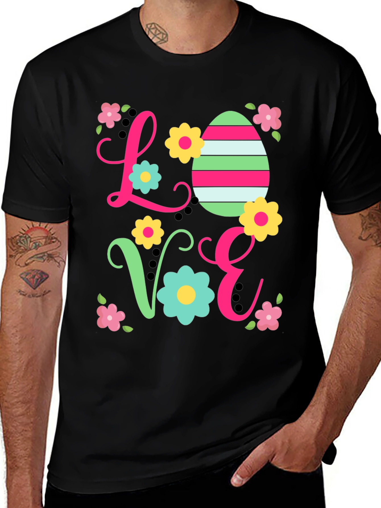 Love Easter Egg Graphic T-Shirt