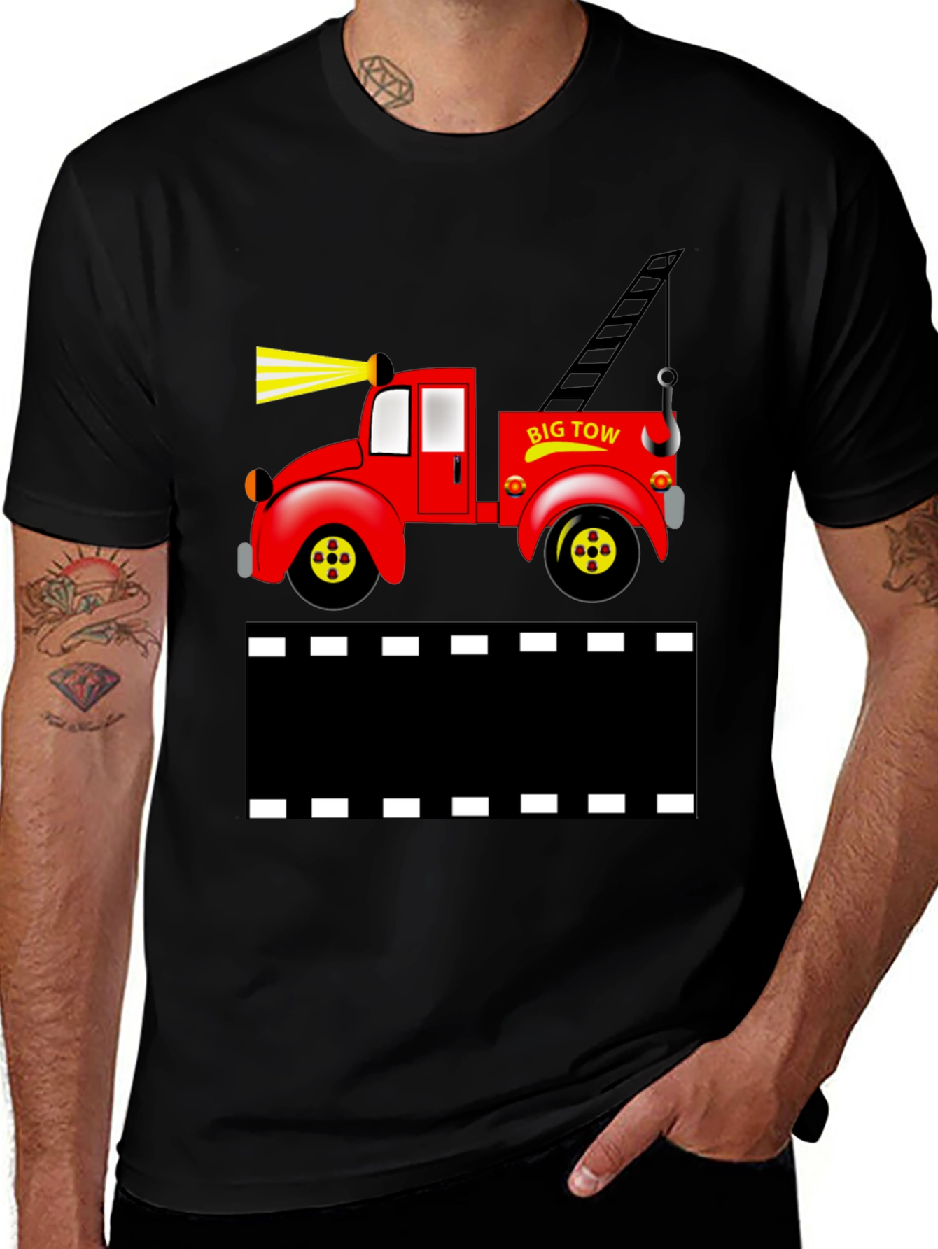 Variant 24 of Cartoon Tow Truck Graphic Tee