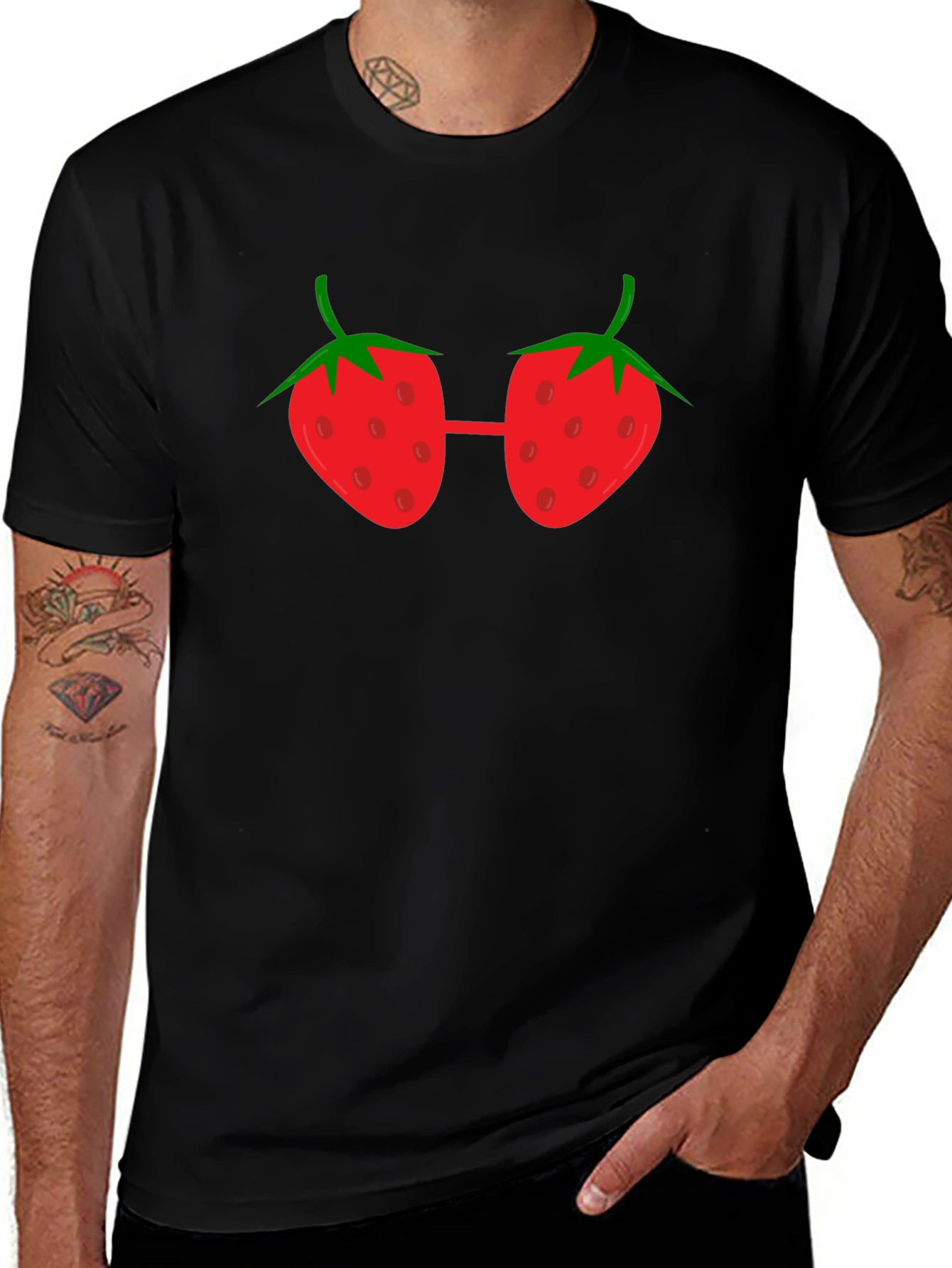 Variant 28 of Strawberry Glasses Graphic Tee
