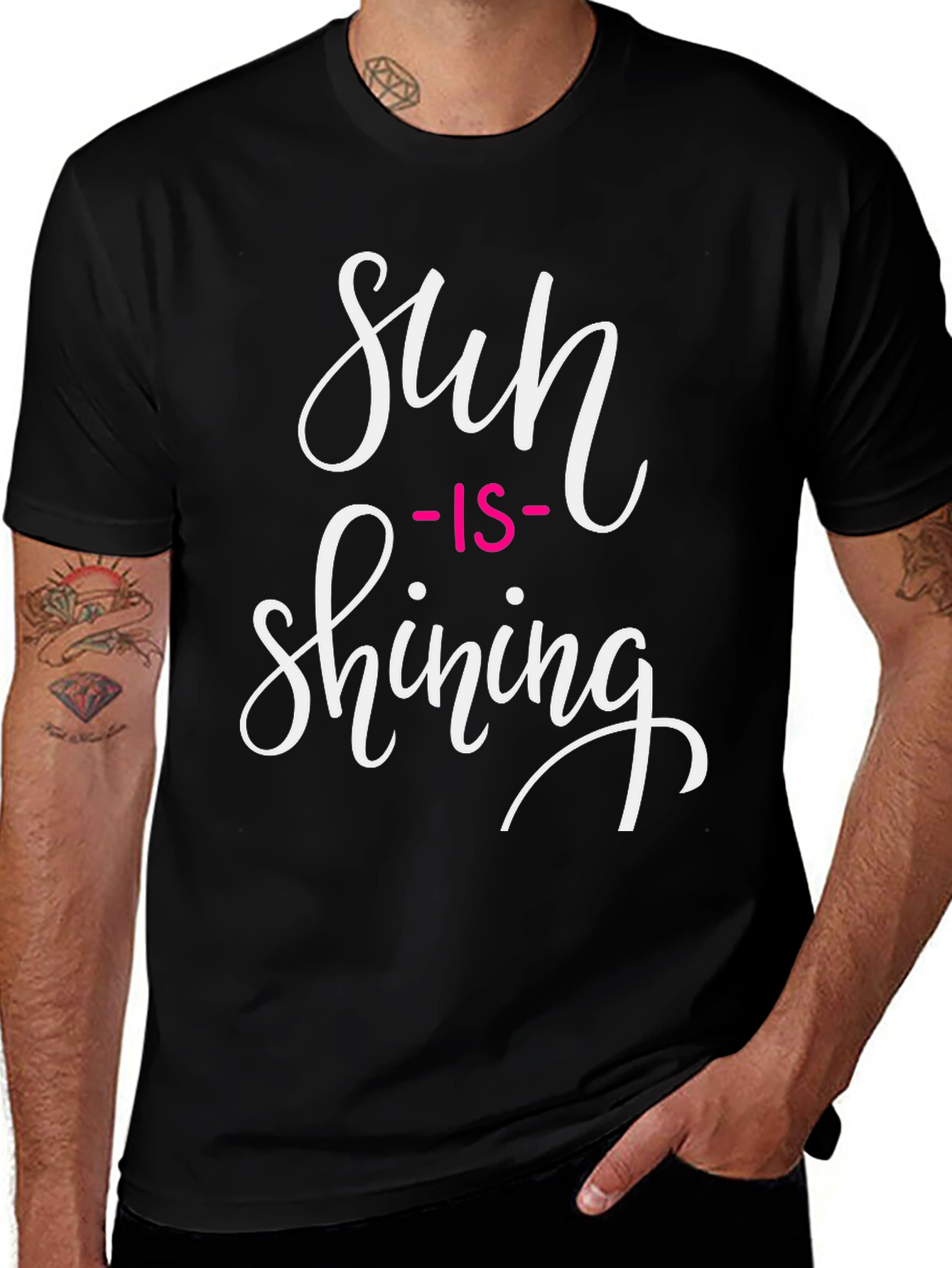 Variant 24 of Sun Is Shining Graphic T-Shirt - Black