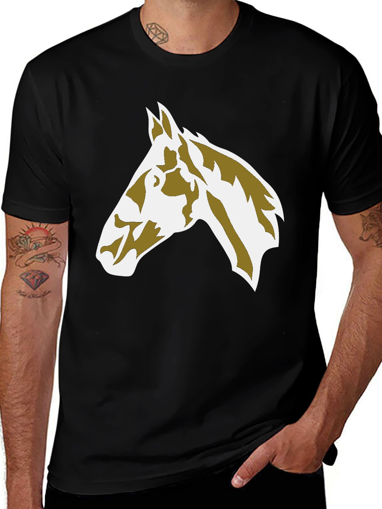 Variant 22 of Equestrian Horse Head Graphic T-Shirt