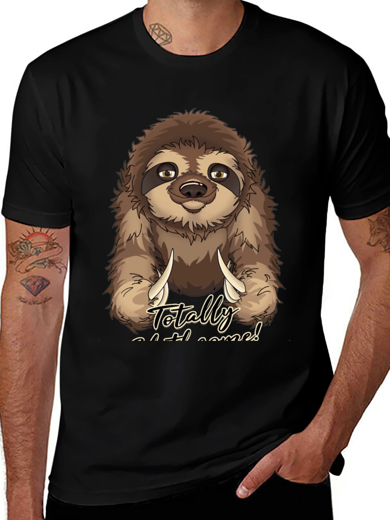 Variant 7 of Sloth 'Totally Slothsome' Graphic Tee