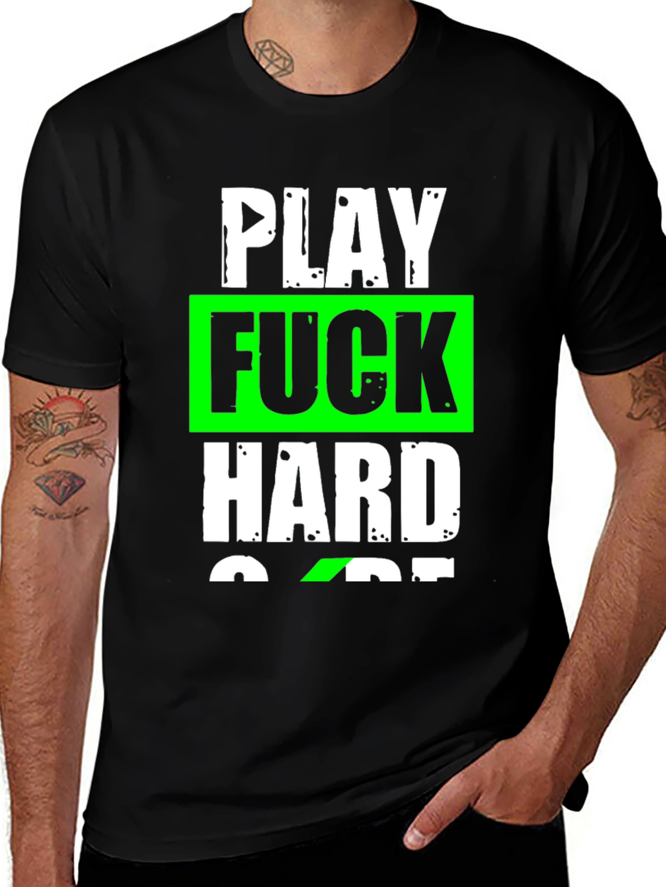Play Hard T-Shirt, Graphic Tee, Slogan Shirt