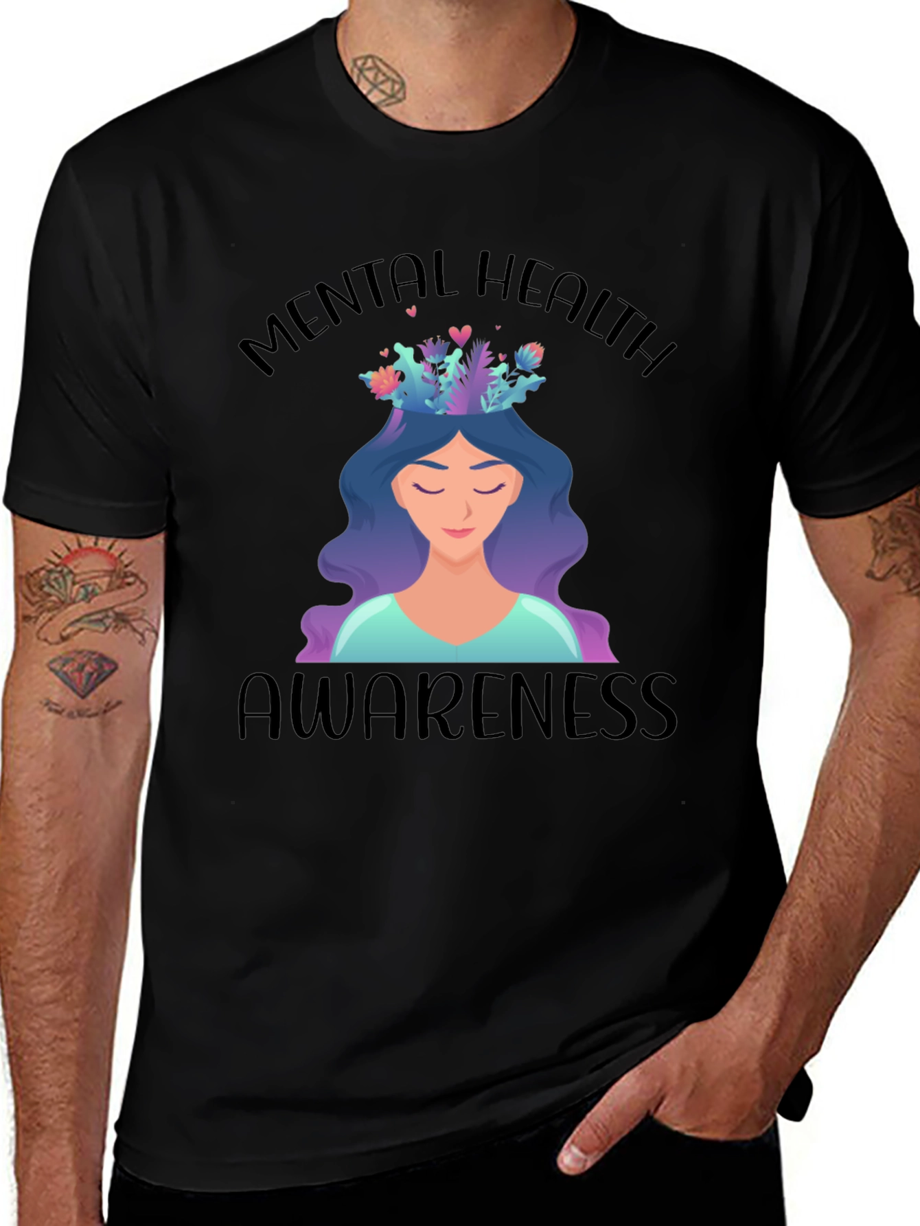 Variant 3 of Mental Health Awareness Graphic Tee