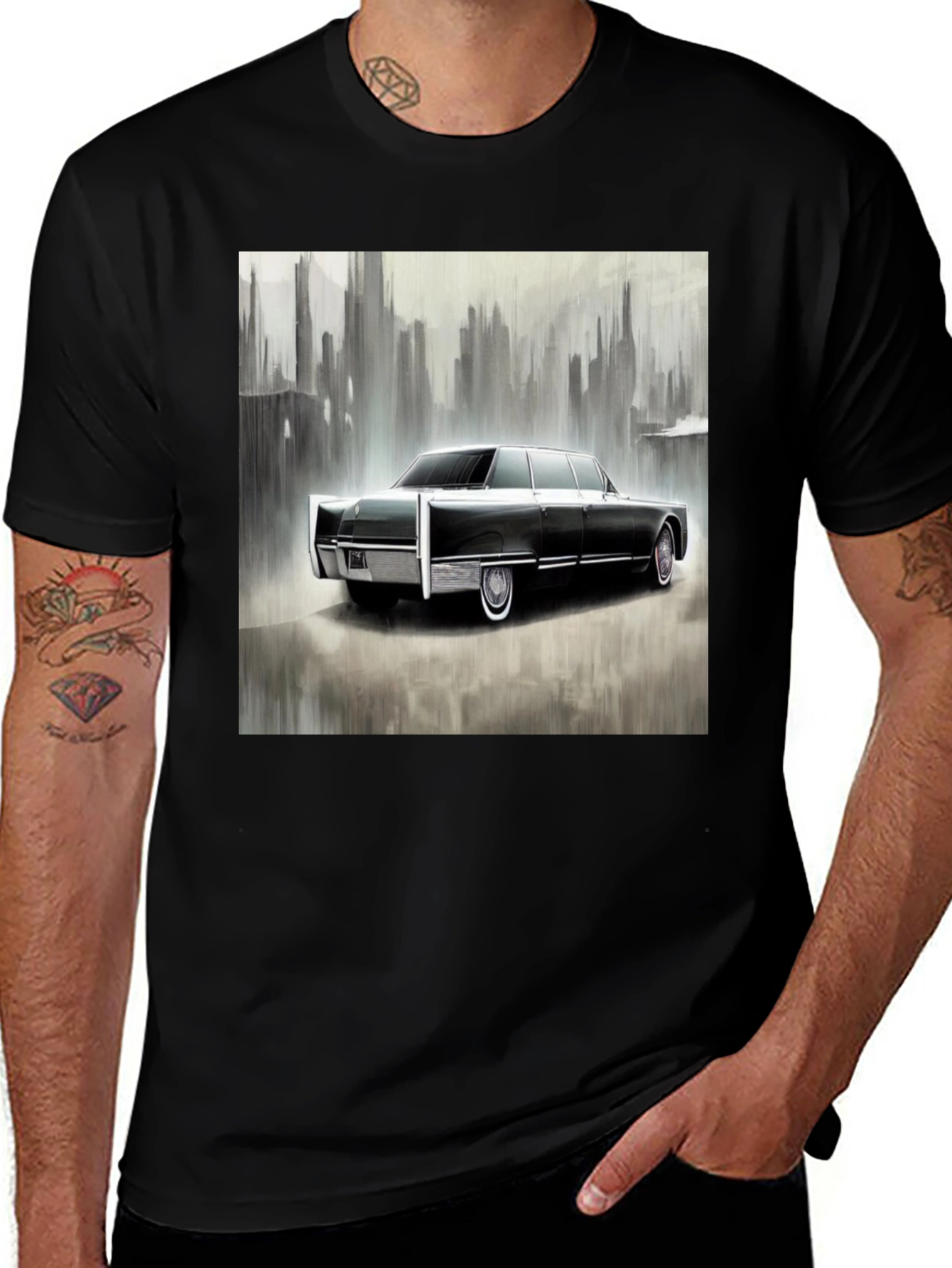 Variant 23 of Retro Car Graphic T-Shirt - Vintage Style