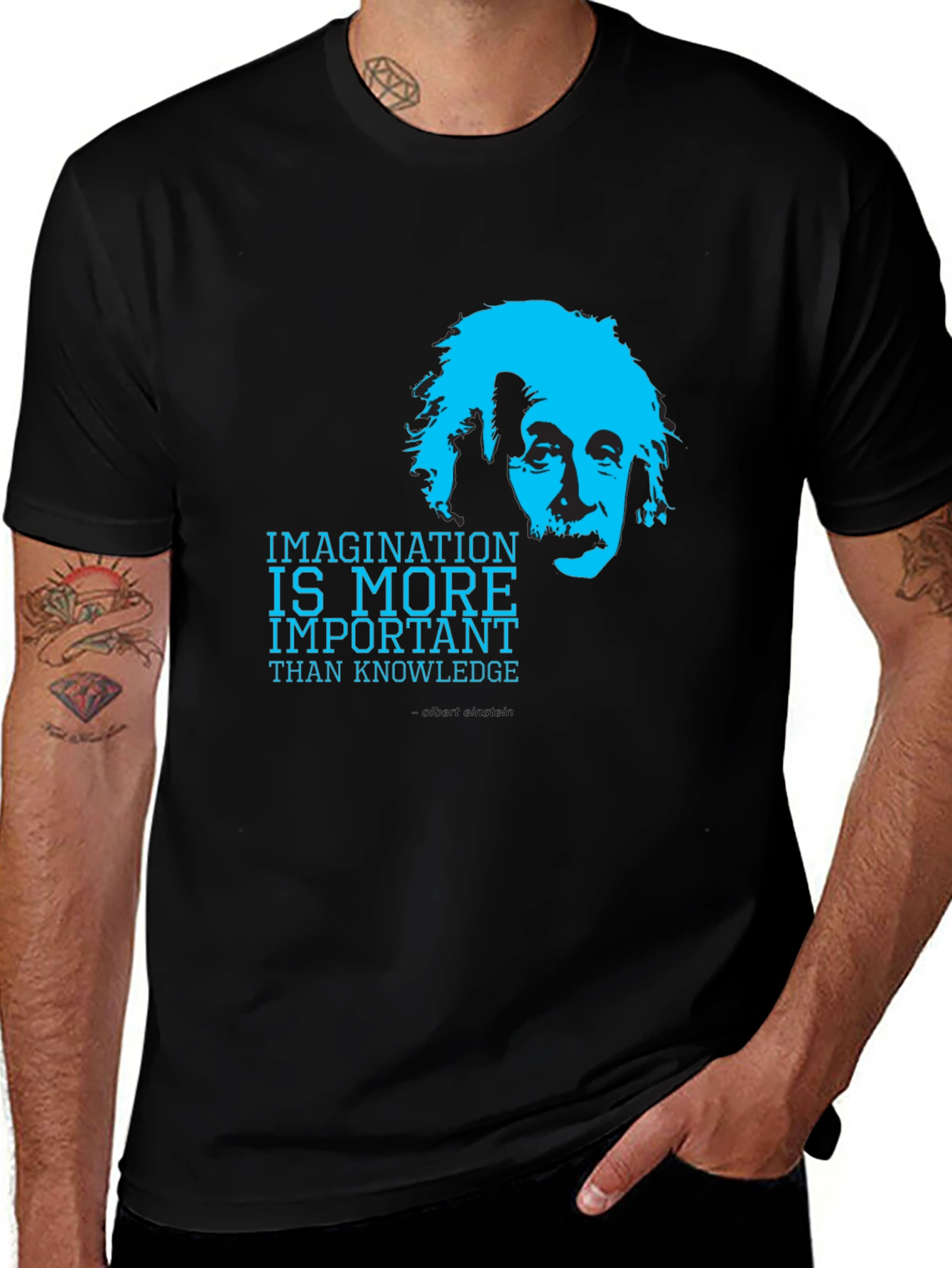 Einstein Imagination T-Shirt - Knowledge is Important