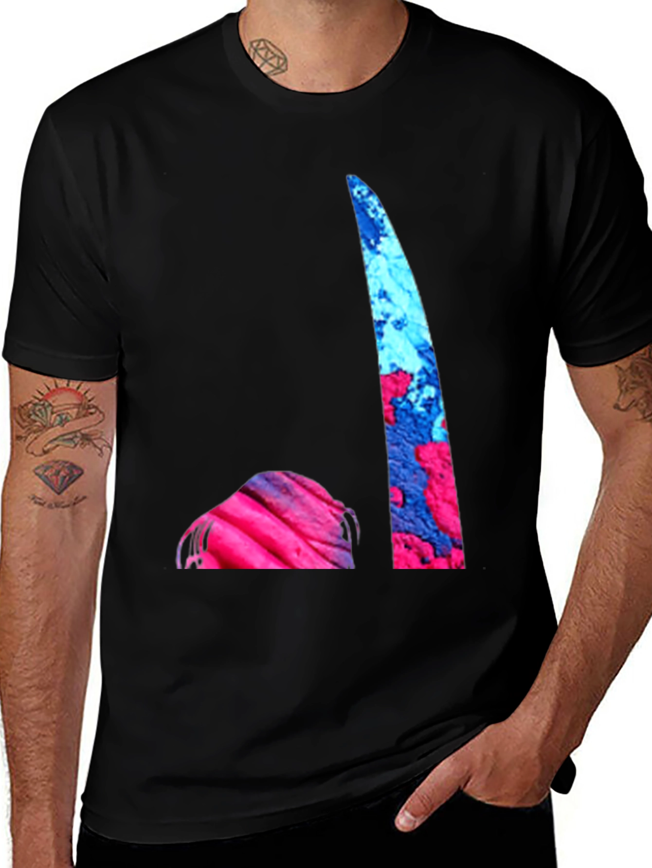 Variant 6 of Abstract Graphic Black T-Shirt - Casual Cool