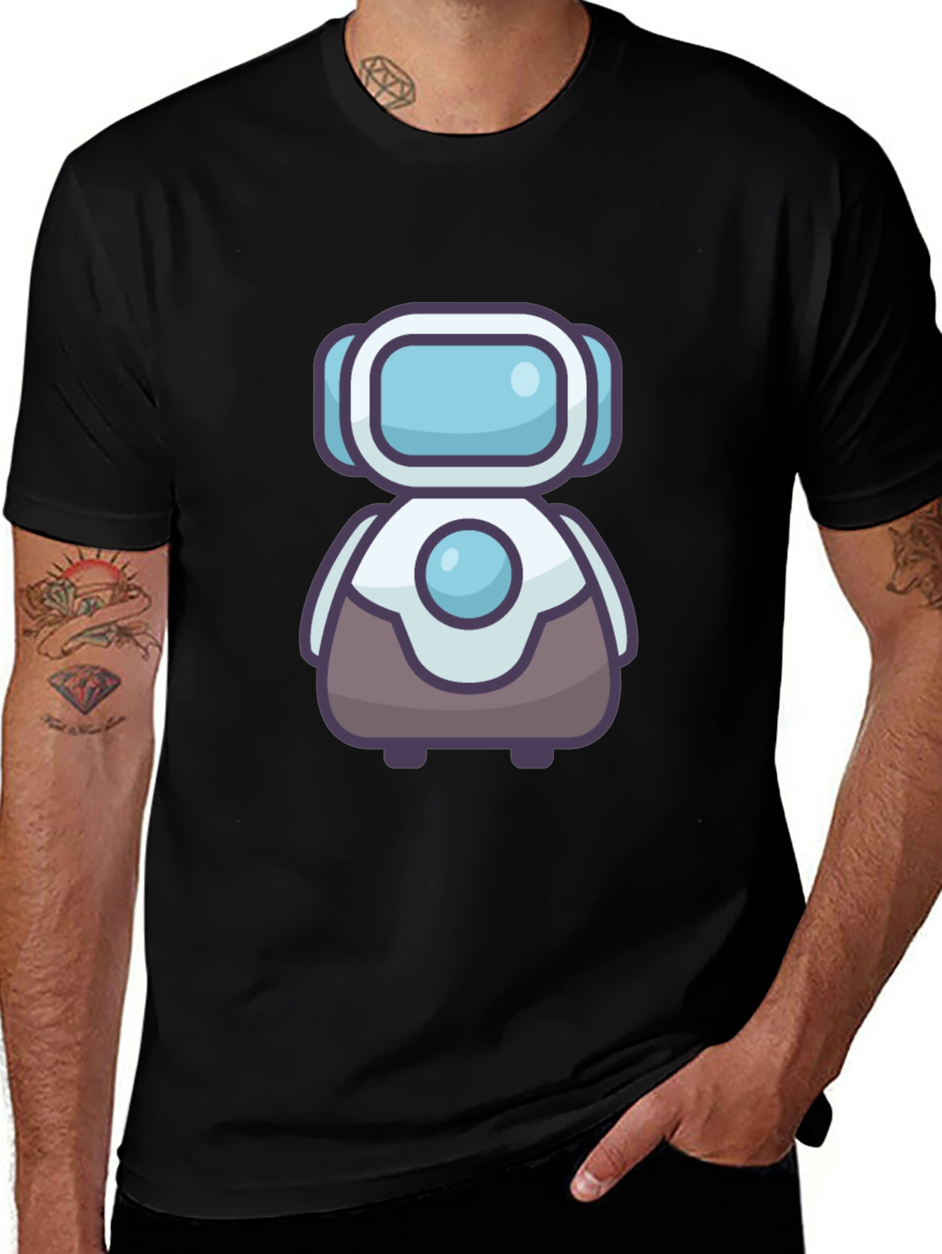 Variant 12 of Robot Graphic Tee - Funky Style for Tech Lovers