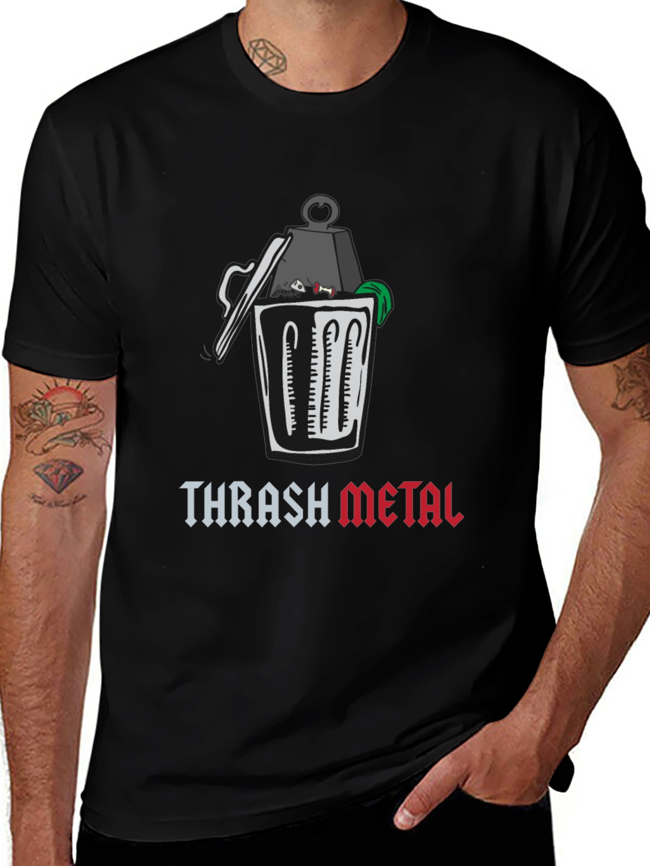 Variant 25 of Thrash Metal Graphic T-Shirt - Humor Tee