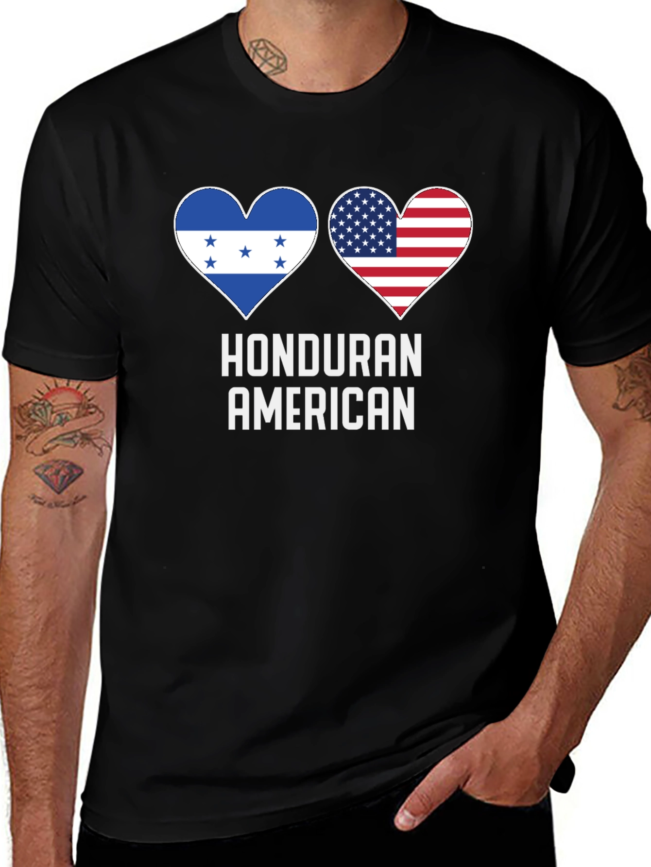 Honduran American Pride Graphic T-Shirt