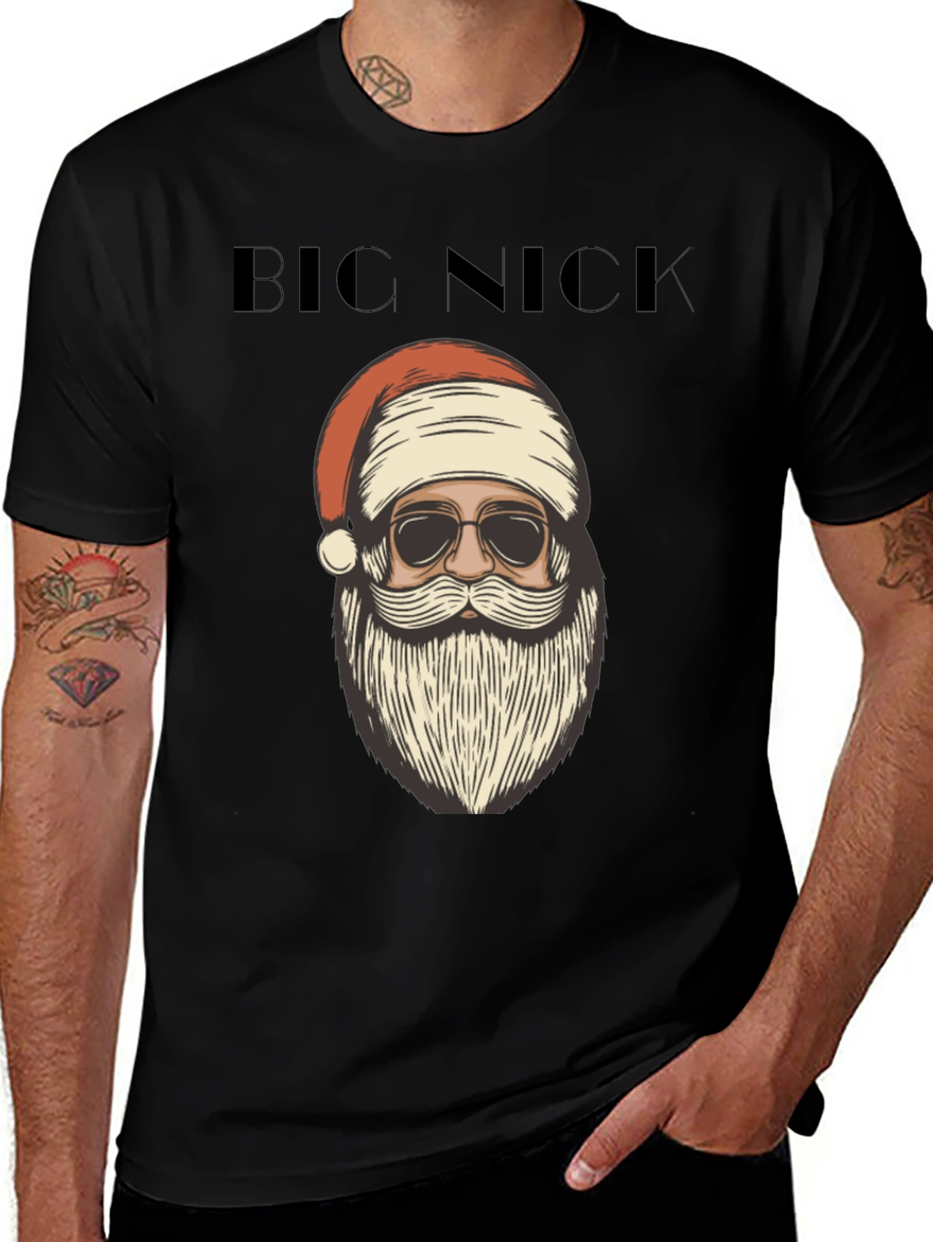 Variant 30 of Big Nick Santa Graphic T-Shirt