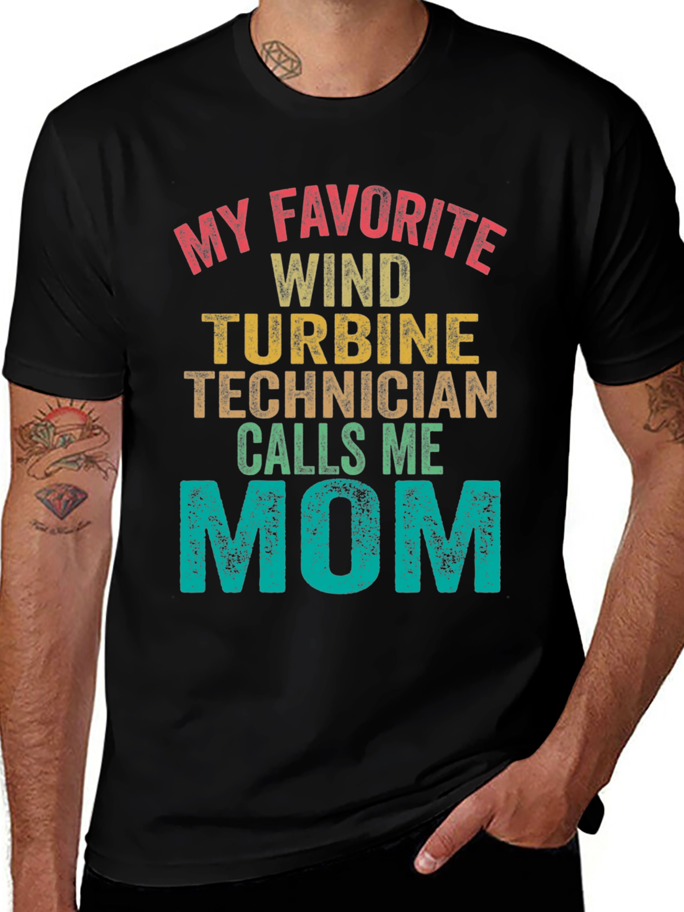 Variant 29 of Wind Turbine Technician Mom T-Shirt