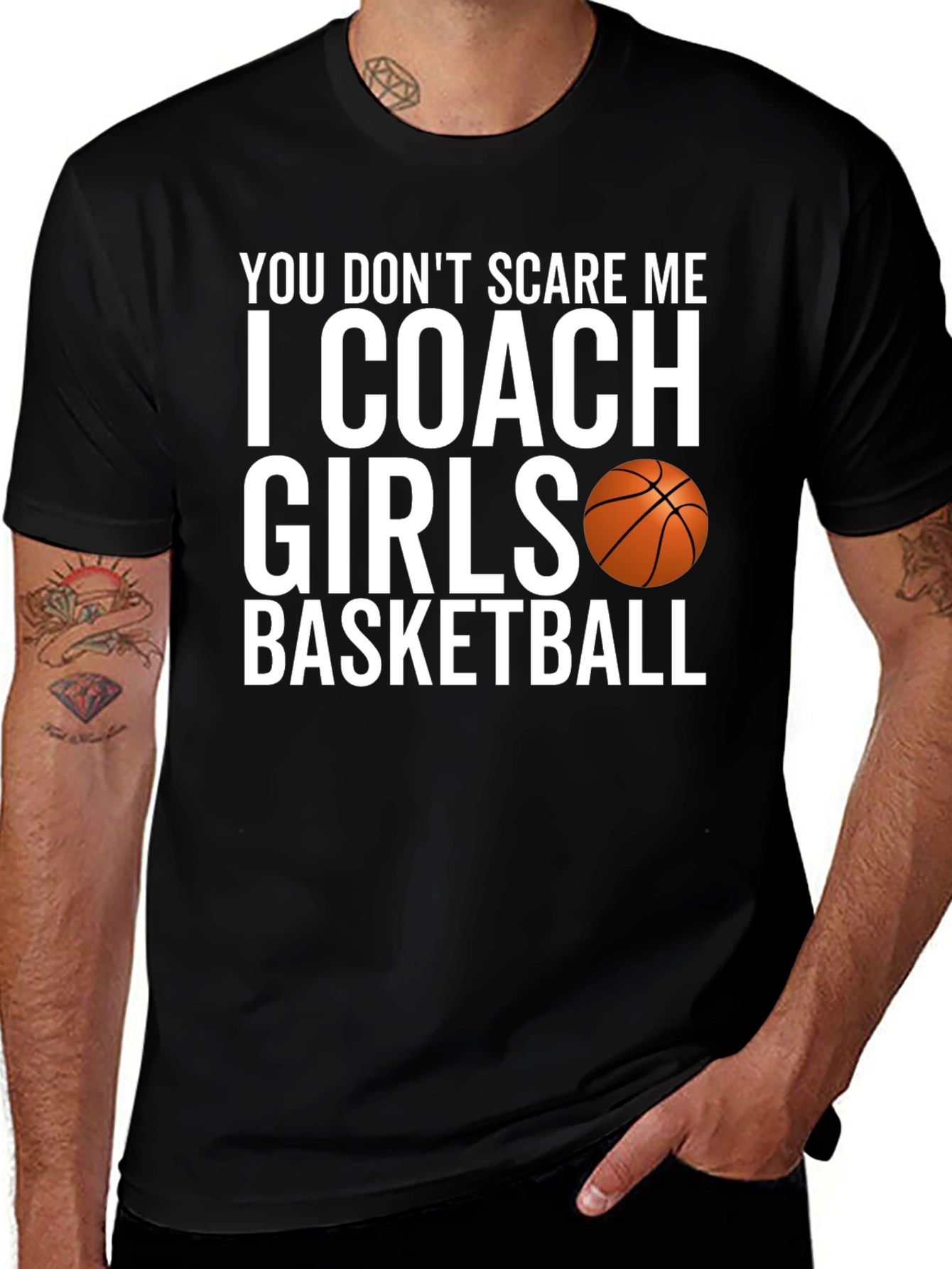 Variant 17 of Coach Girls Basketball T-Shirt Funny Sports Tee