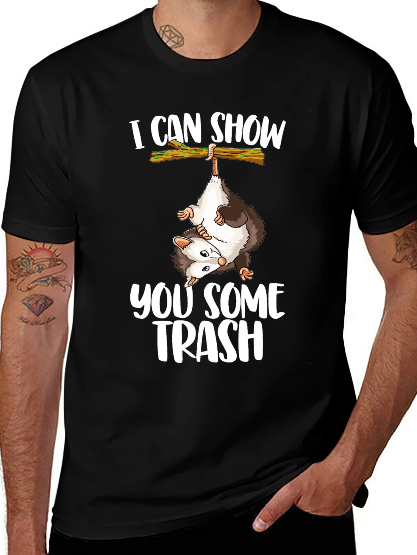 Variant 15 of I Can Show You Some Trash Opossum Graphic Tee