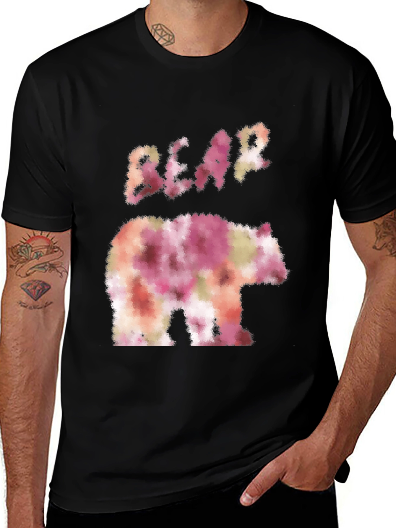 Variant 21 of Watercolor Bear Graphic Tee - Soft Print